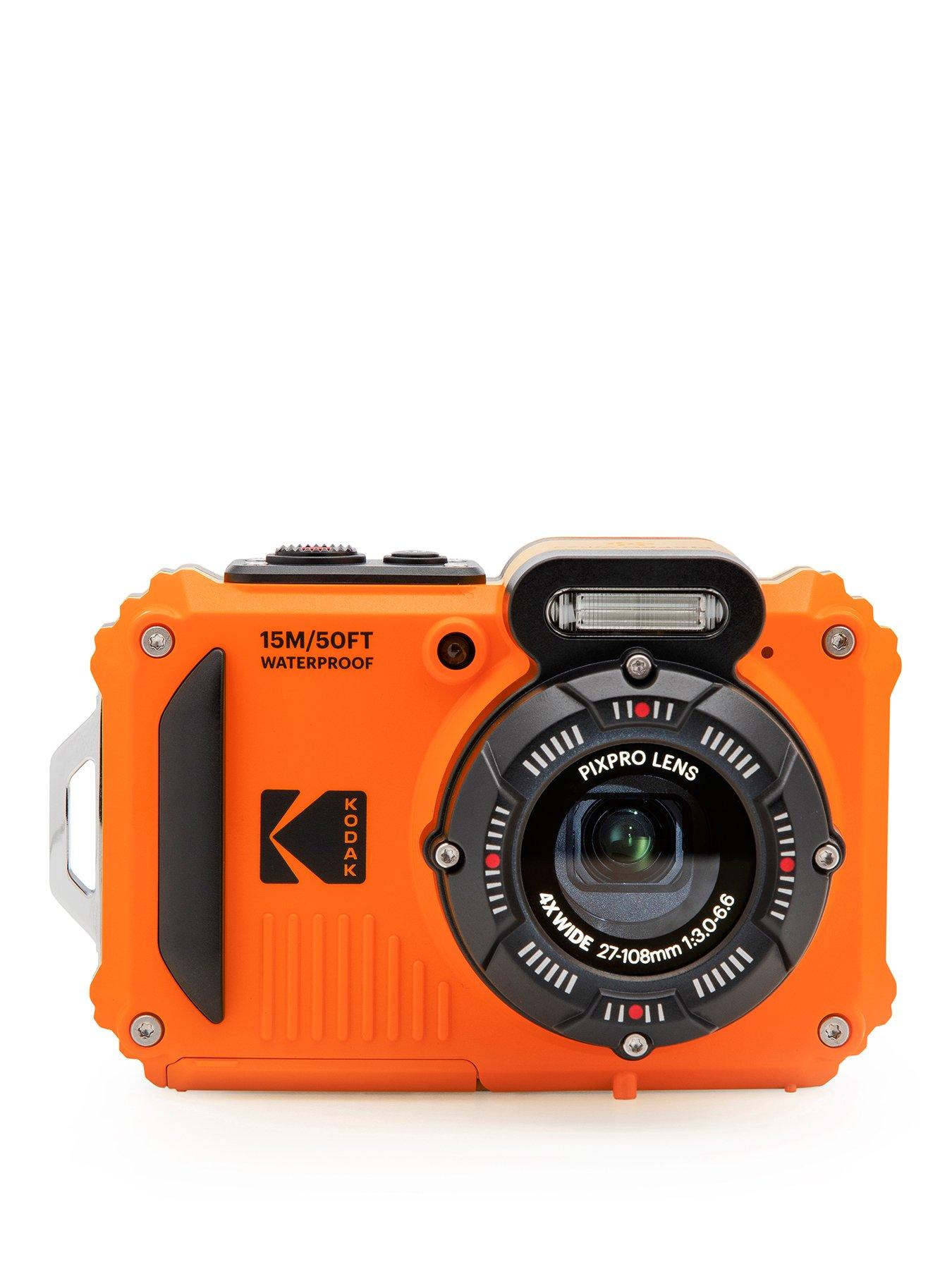 Kodak PIXPRO WPZ2 16MP 4x Zoom Tough Compact Camera - Orange - Camera Only