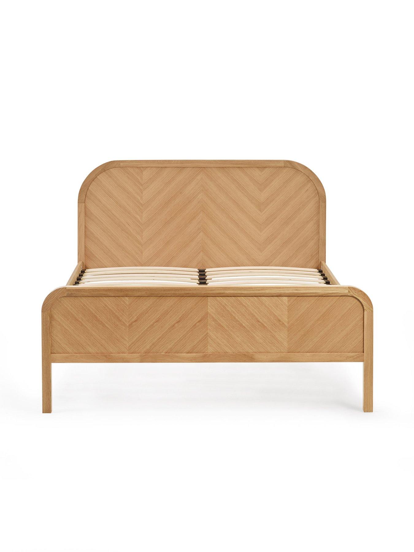  image of julian-bowen-milo-oak-chevron-bed