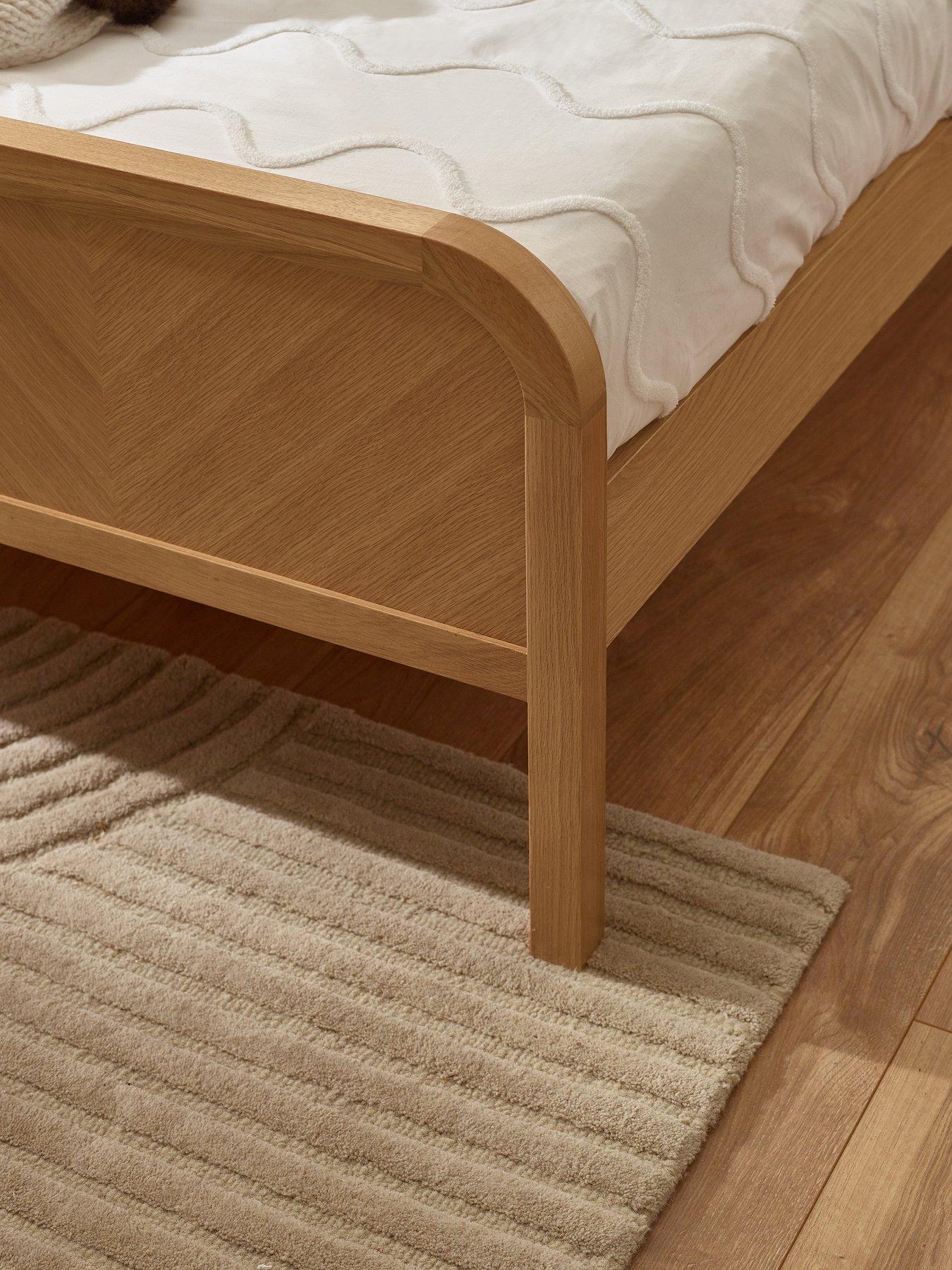  image of julian-bowen-milo-oak-chevron-bed