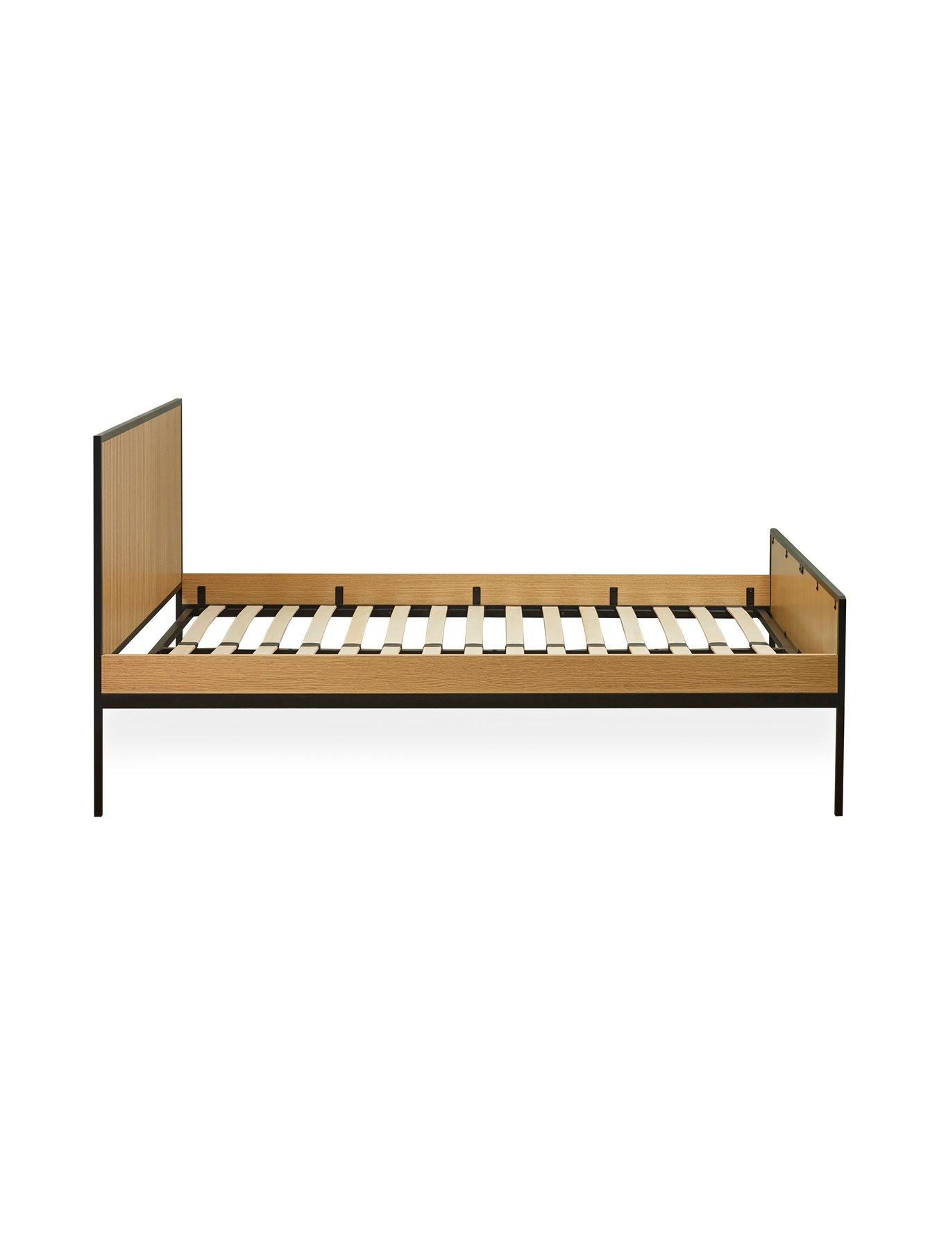  image of julian-bowen-sia-oak-effect-bed-double