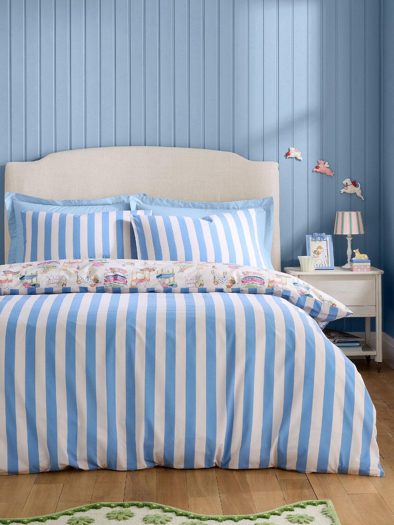 Image 2 of 5 of Cath Kidston Hackney Dogs Blue 100% Cotton Duvet Set