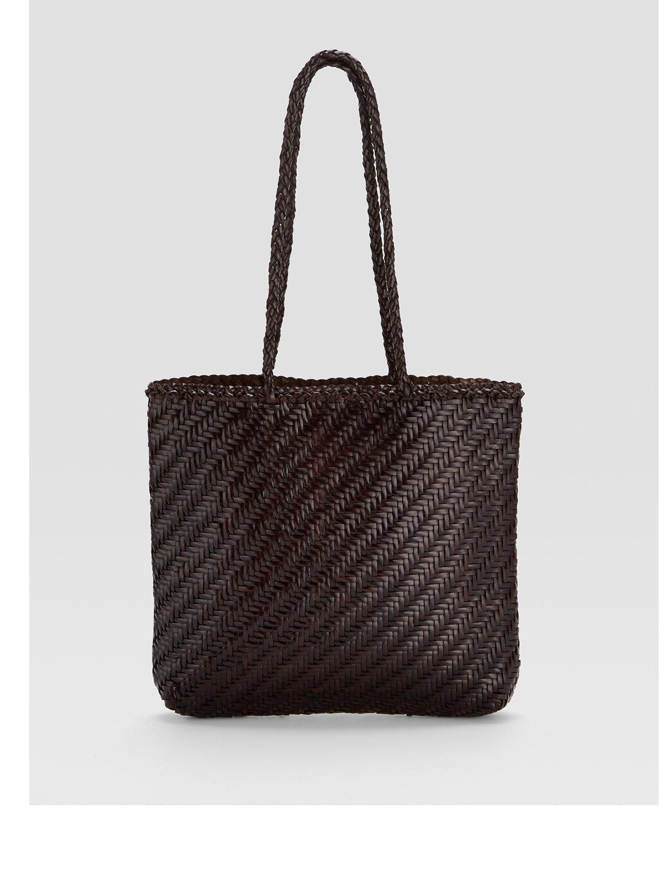  image of ellyla-rhia-loose-weave-tote-brown