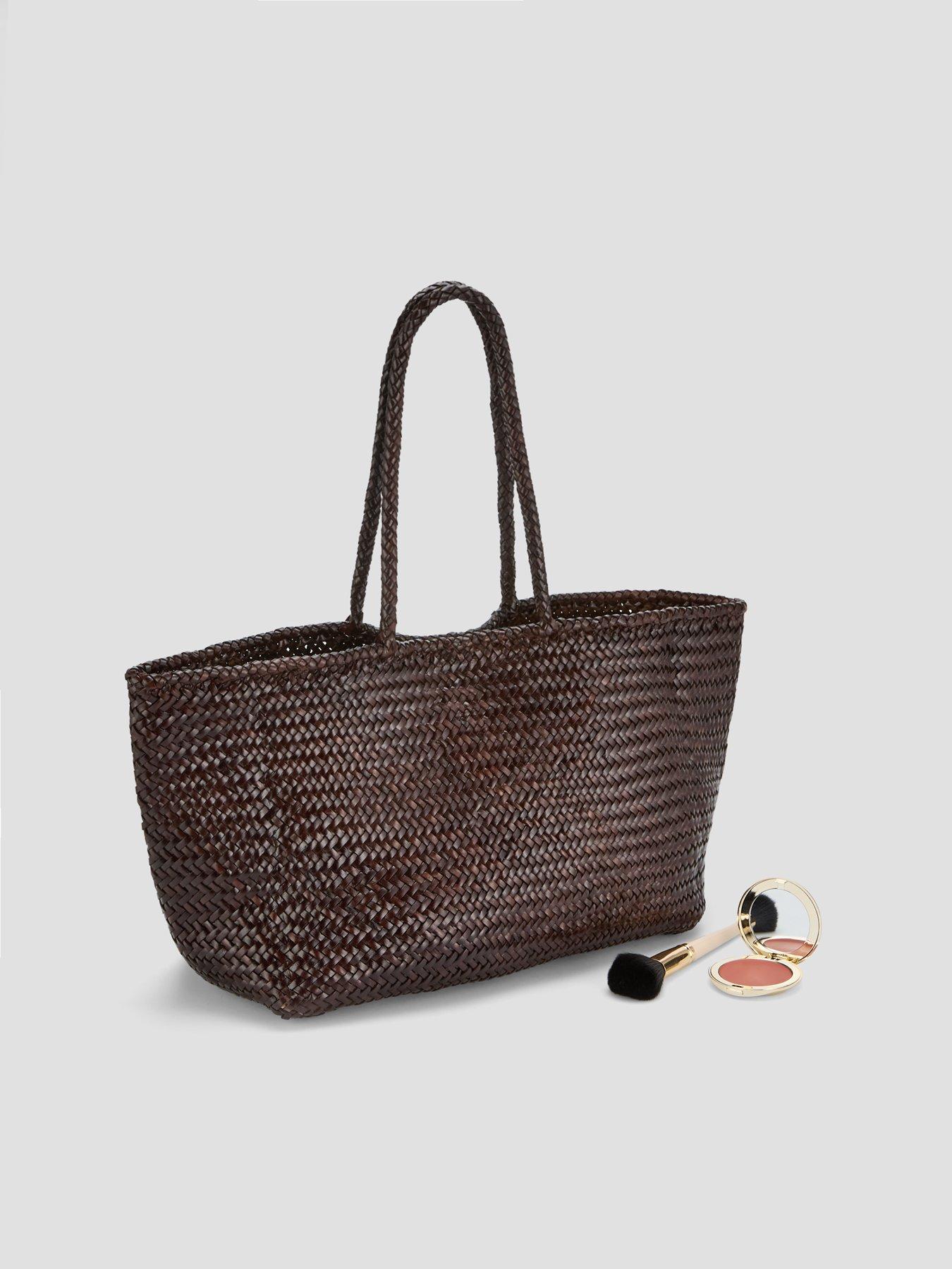 Image 2 of 6 of Ellyla Amora Large East West Woven Tote - Brown