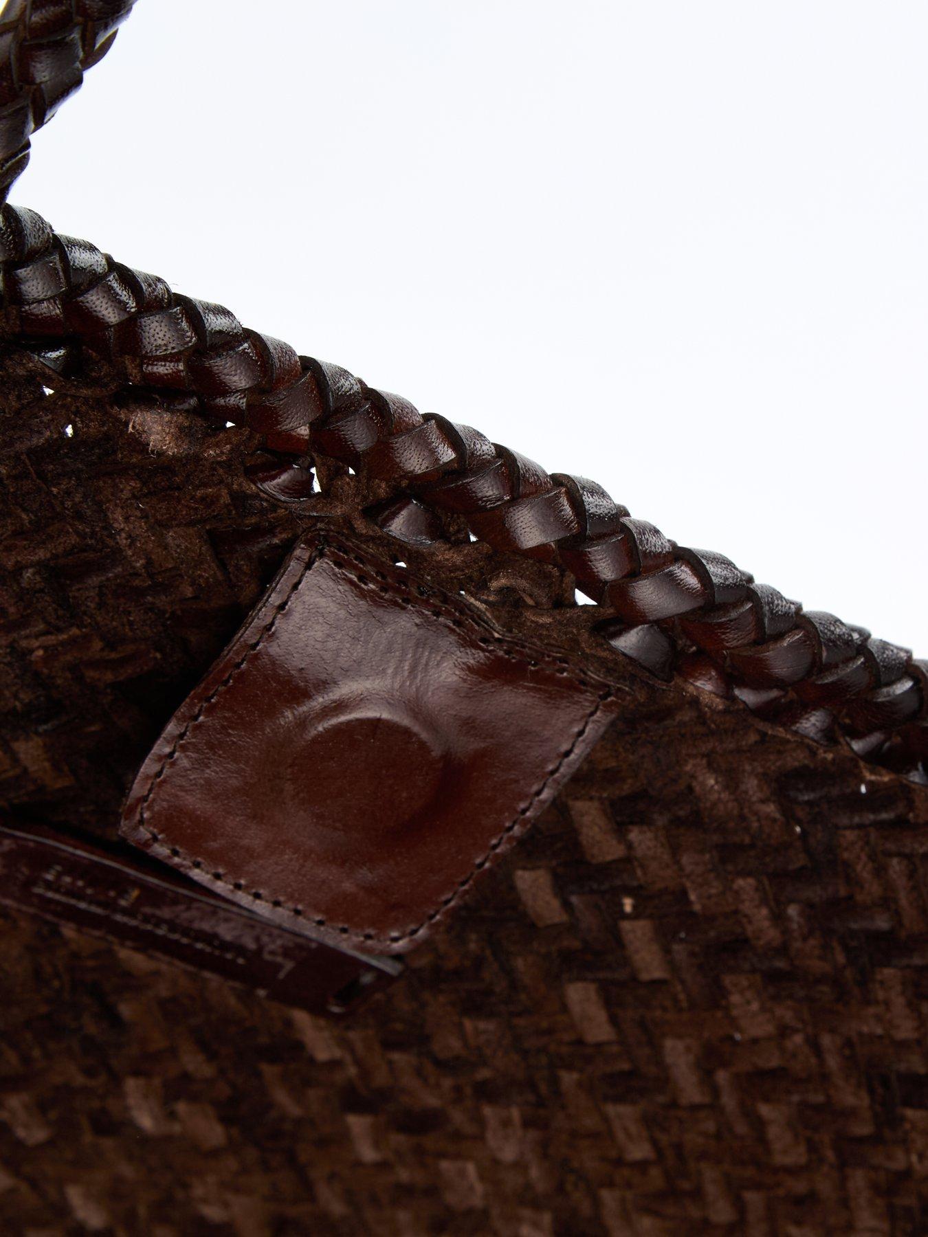 Image 4 of 6 of Ellyla Amora Large East West Woven Tote - Brown