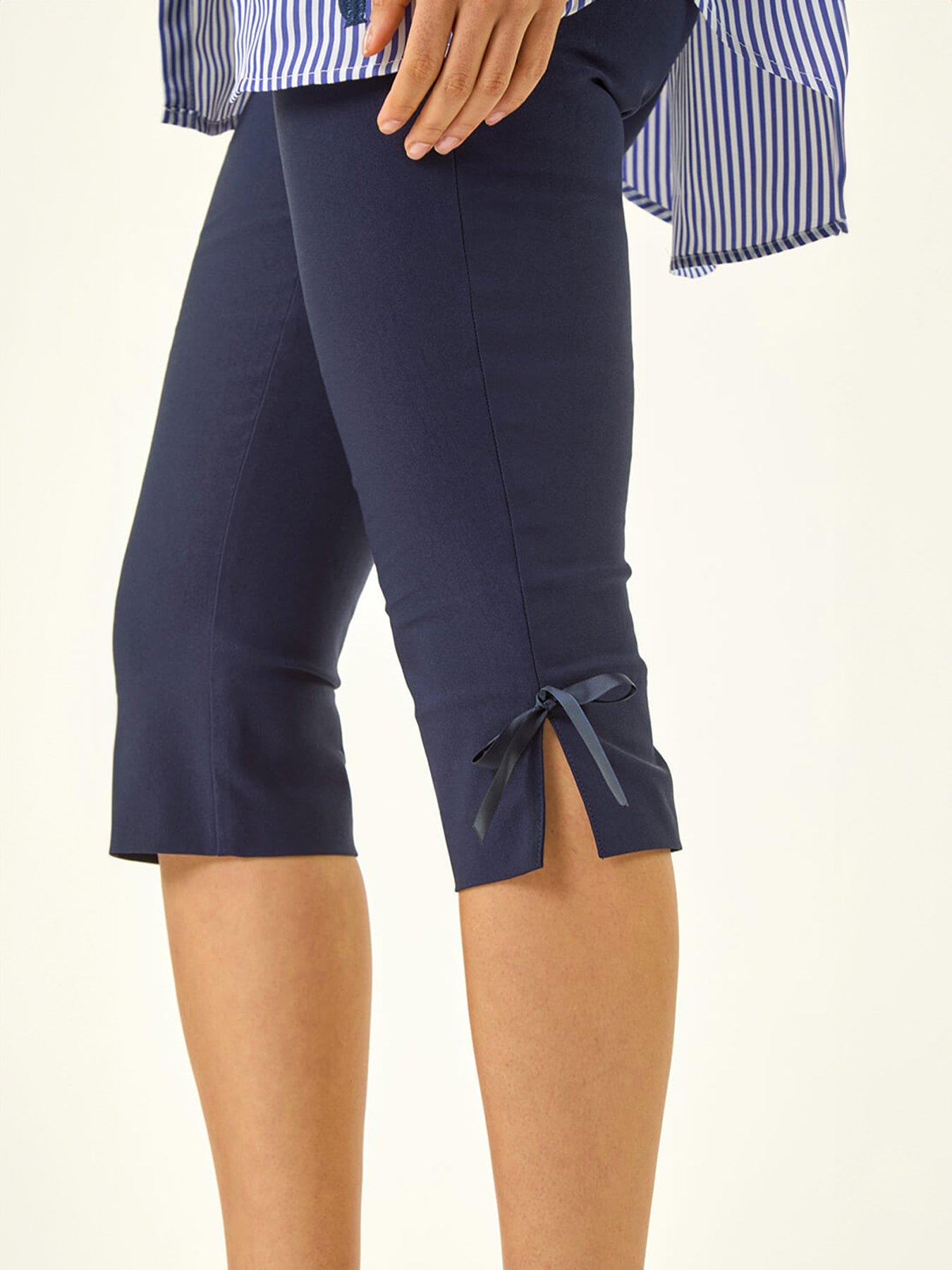  image of roman-dusk-bow-bengaline-capri-trouser