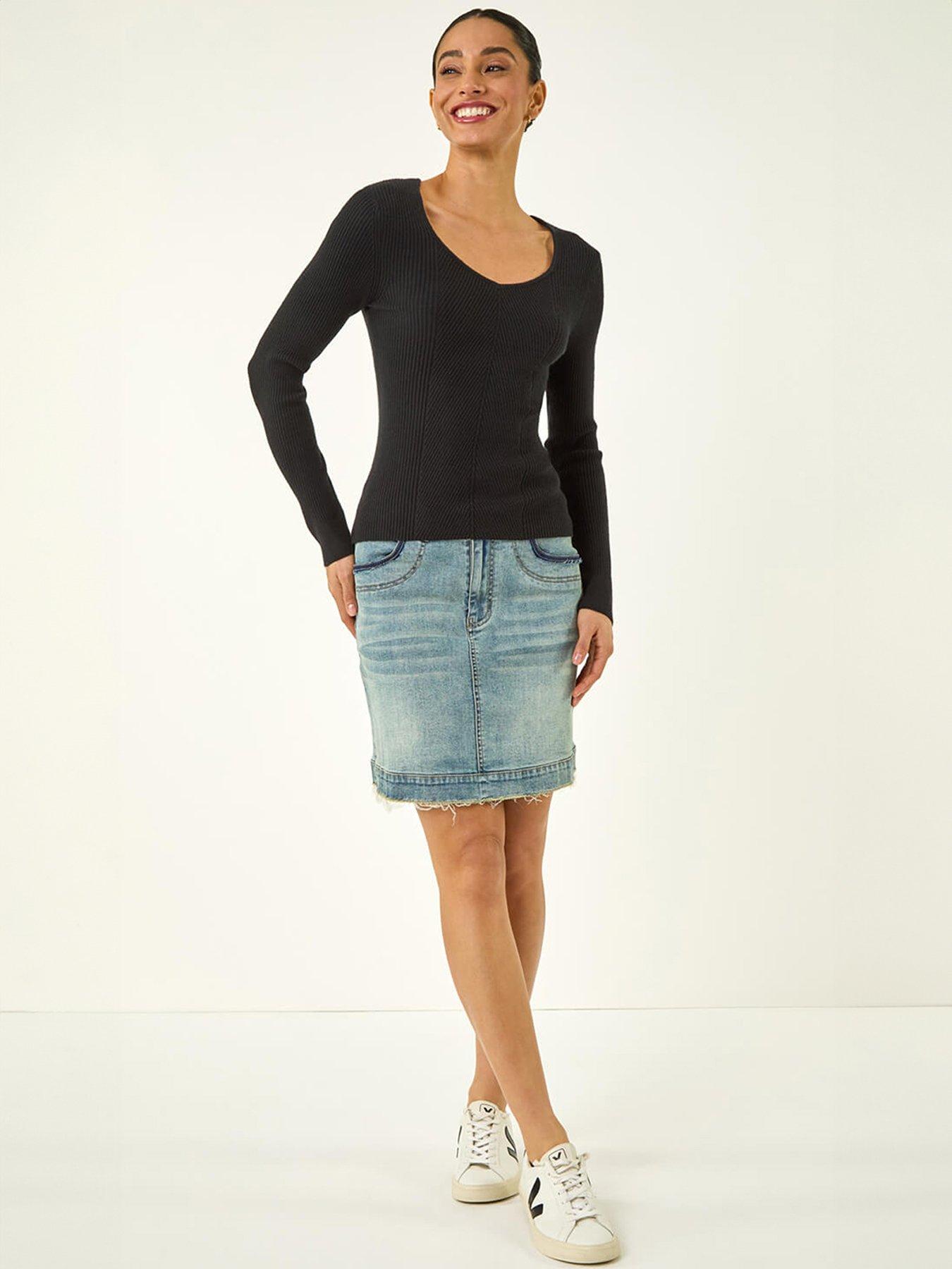  image of roman-dusk-ribbed-knitted-top