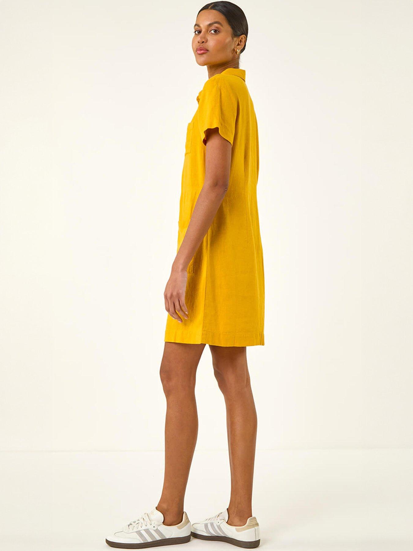 stillFront image of roman-buttoned-mini-shirt-dress