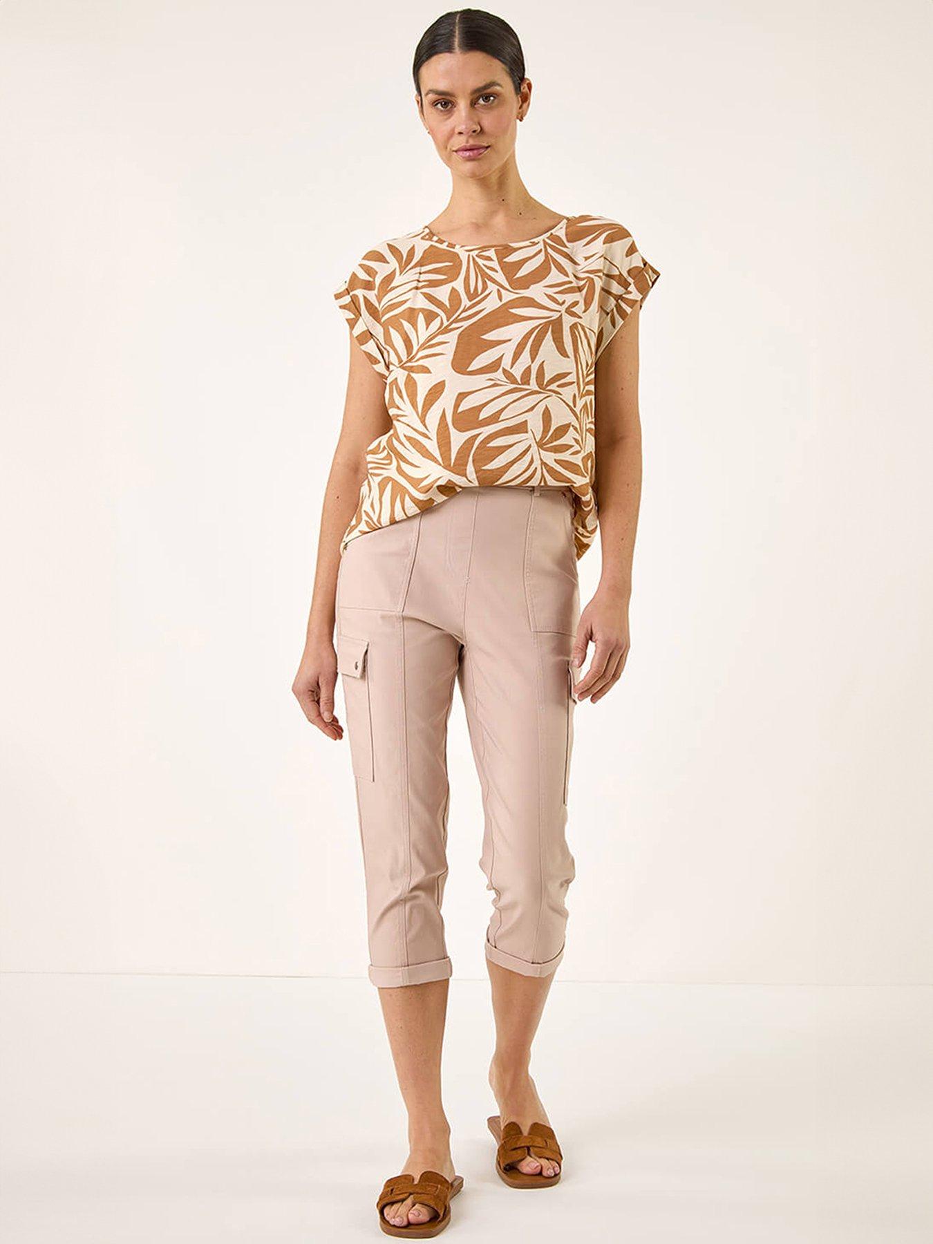  image of roman-cropped-cargo-bengaline-trouser