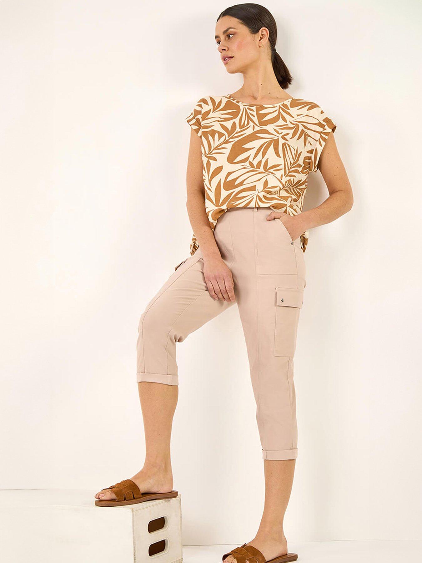  image of roman-cropped-cargo-bengaline-trouser