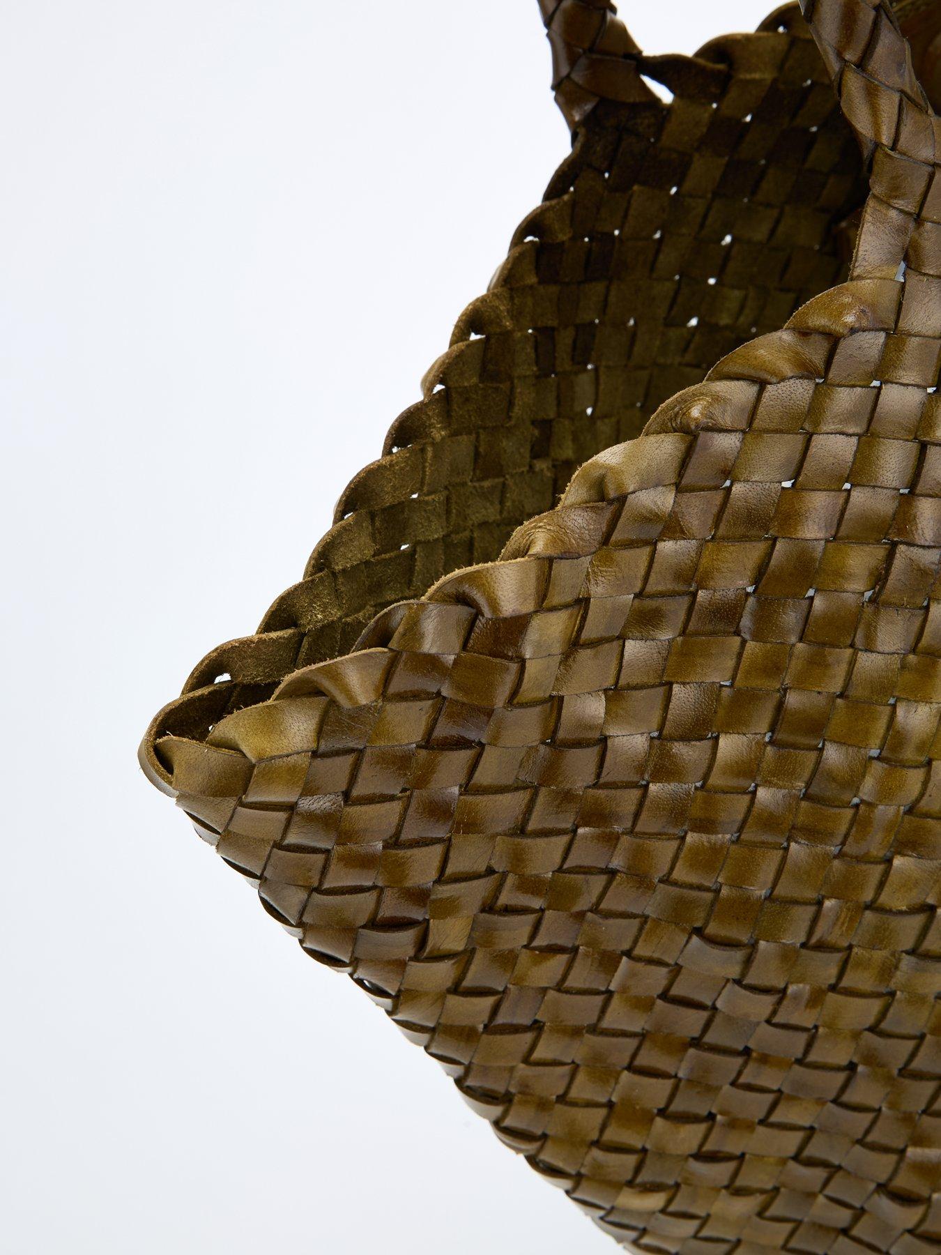 Image 3 of 6 of Ellyla Leia Large Weave Double Handle Bag - Green