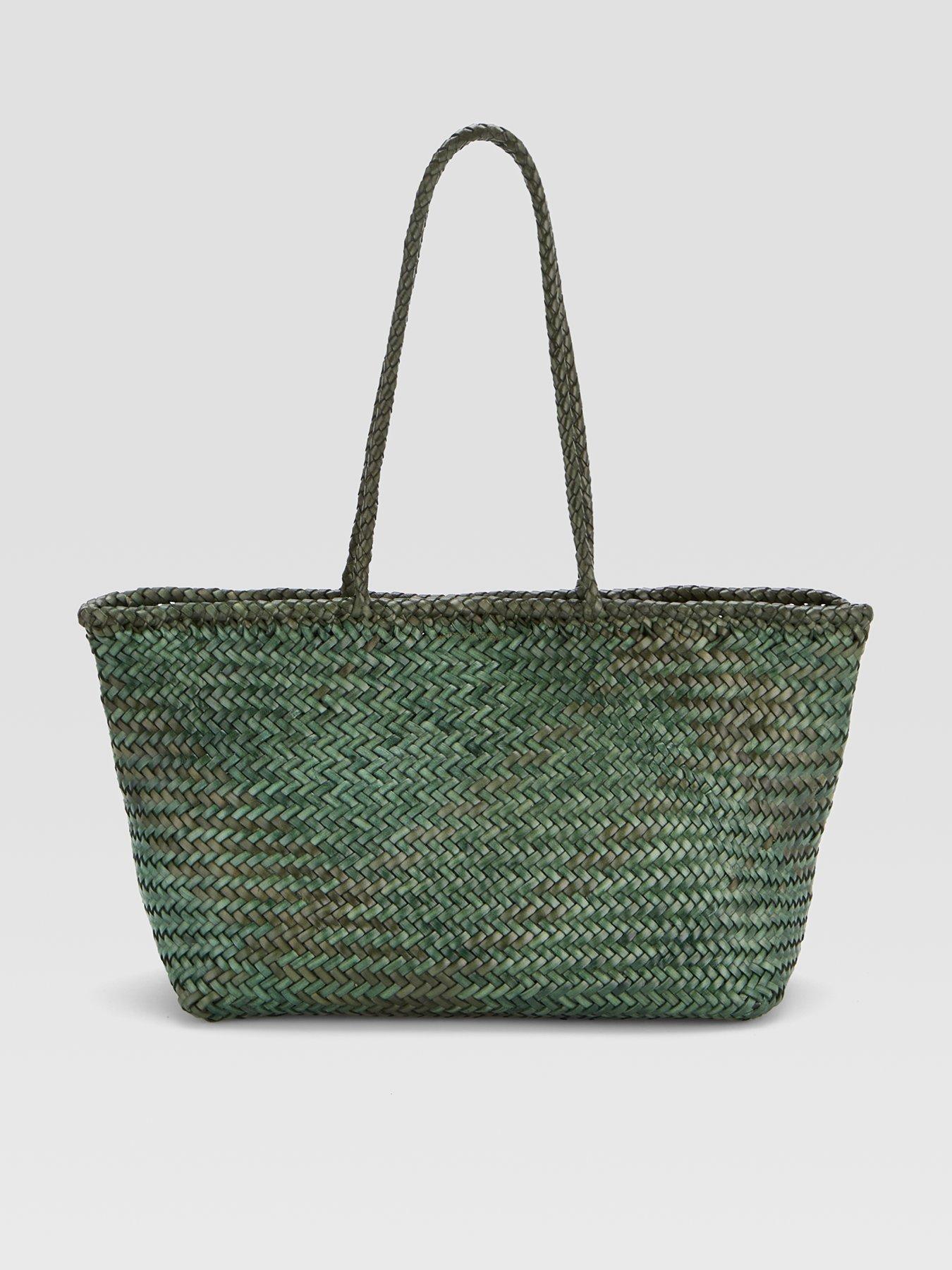 Ellyla Amora Small Woven Shoulder Bag - Green