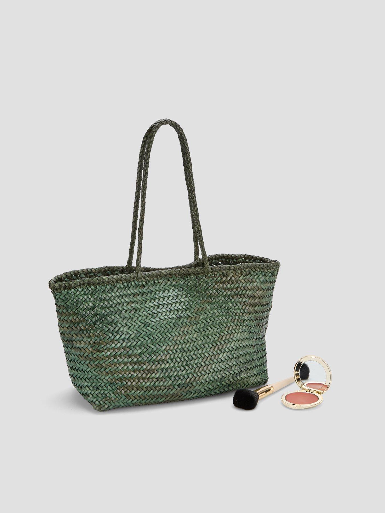Image 2 of 6 of Ellyla Amora Small Woven Shoulder Bag - Green