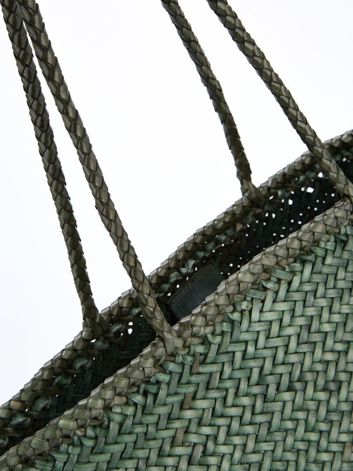 Image 4 of 6 of Ellyla Amora Small Woven Shoulder Bag - Green