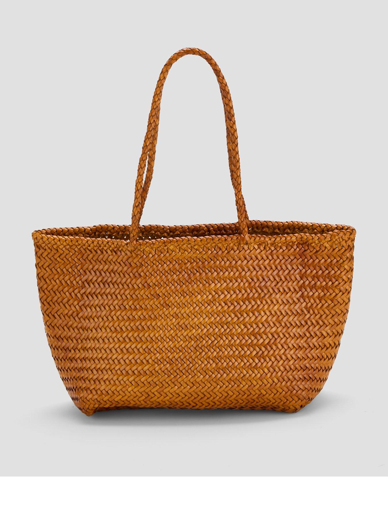 Image 1 of 6 of Ellyla Amora Small Woven Shoulder Bag - Yellow