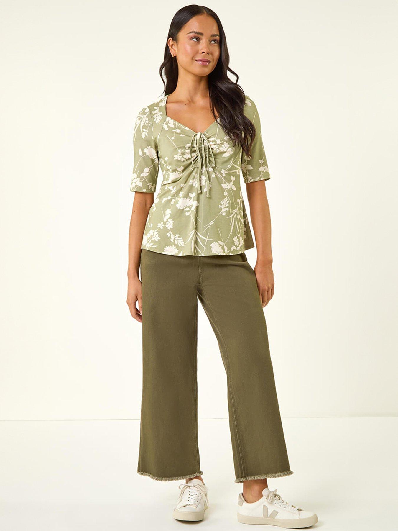  image of roman-petite-floral-print-drawstring-top