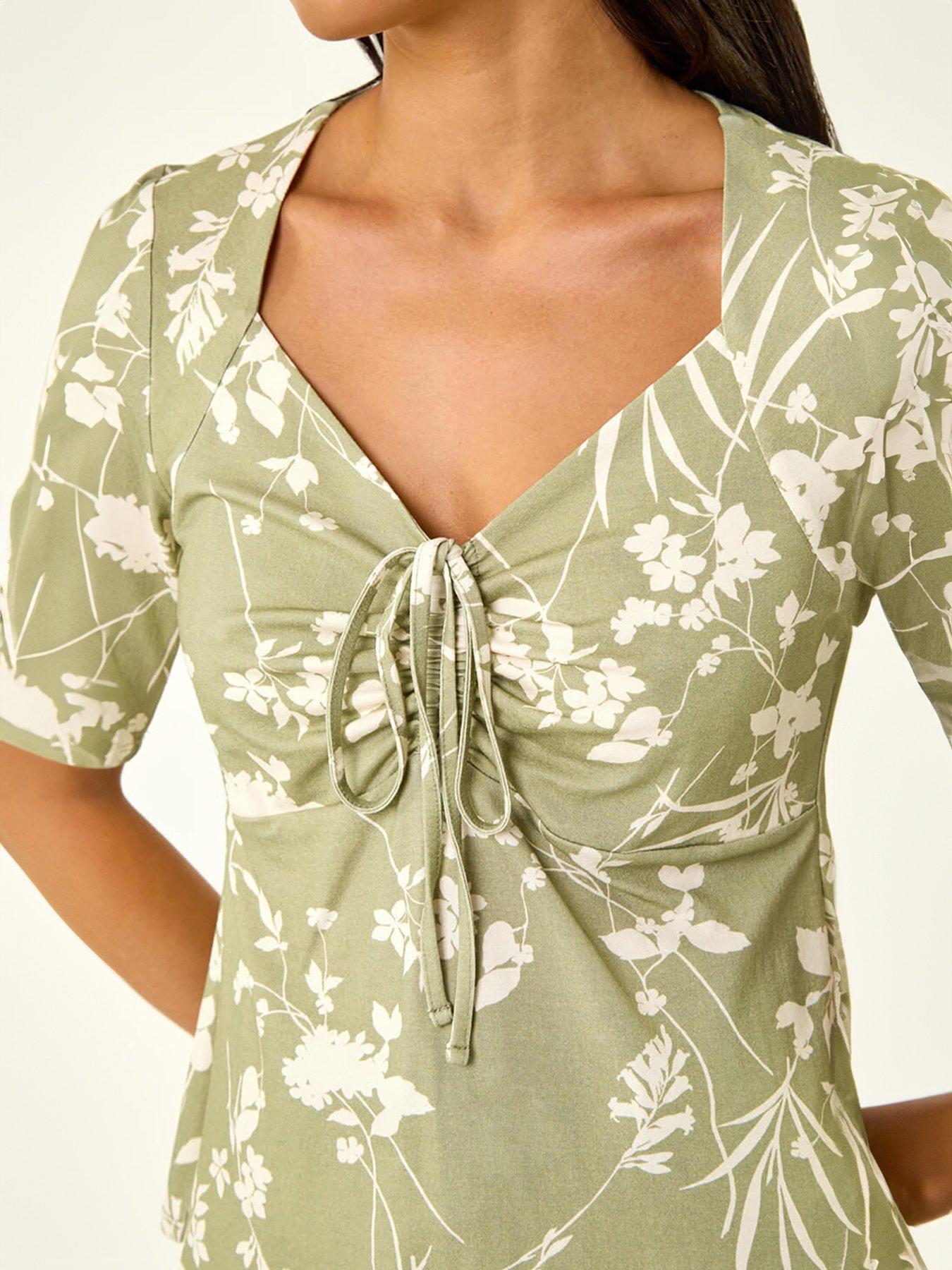  image of roman-petite-floral-print-drawstring-top