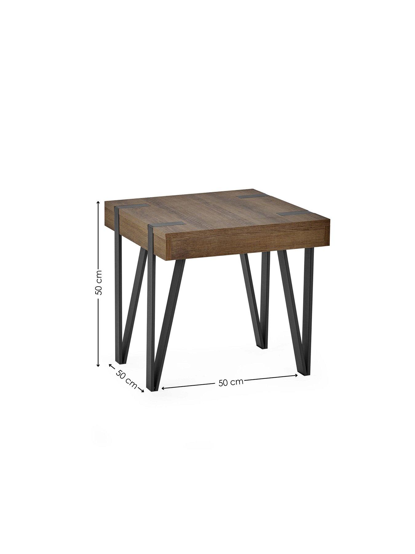  image of julian-bowen-troy-50cm-side-table