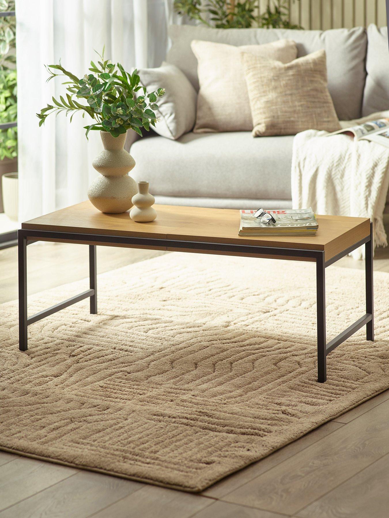 front image of julian-bowen-reuben-110cm-tray-coffee-table