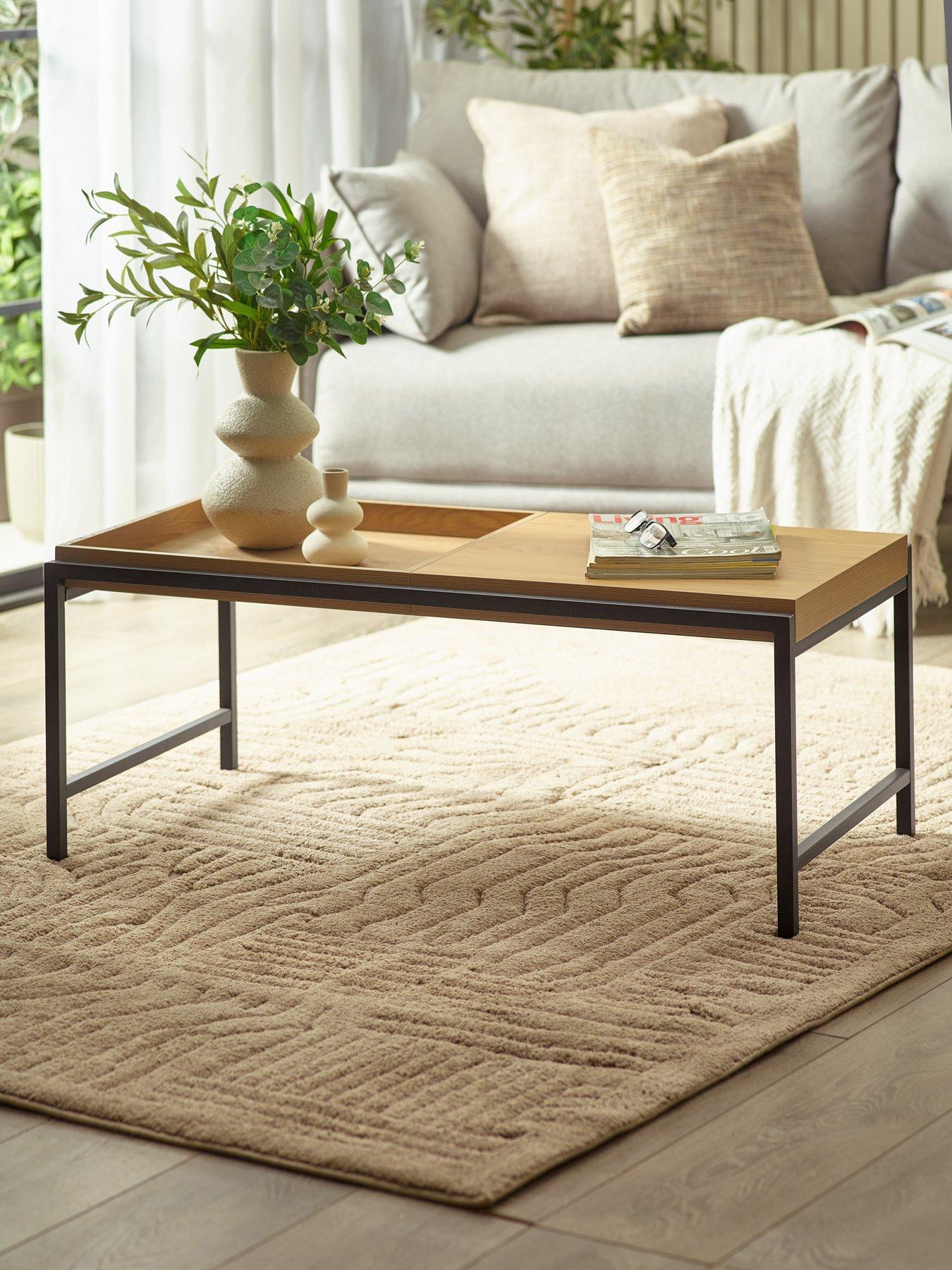  image of julian-bowen-reuben-110cm-tray-coffee-table