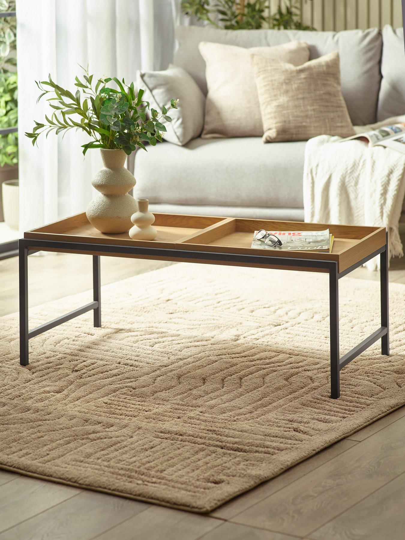  image of julian-bowen-reuben-110cm-tray-coffee-table