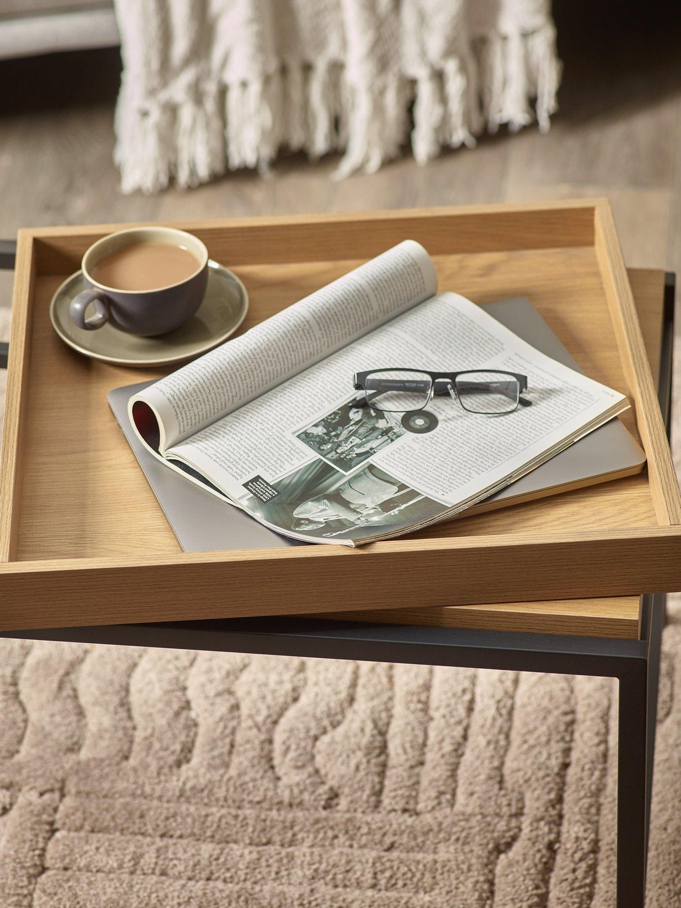  image of julian-bowen-reuben-110cm-tray-coffee-table
