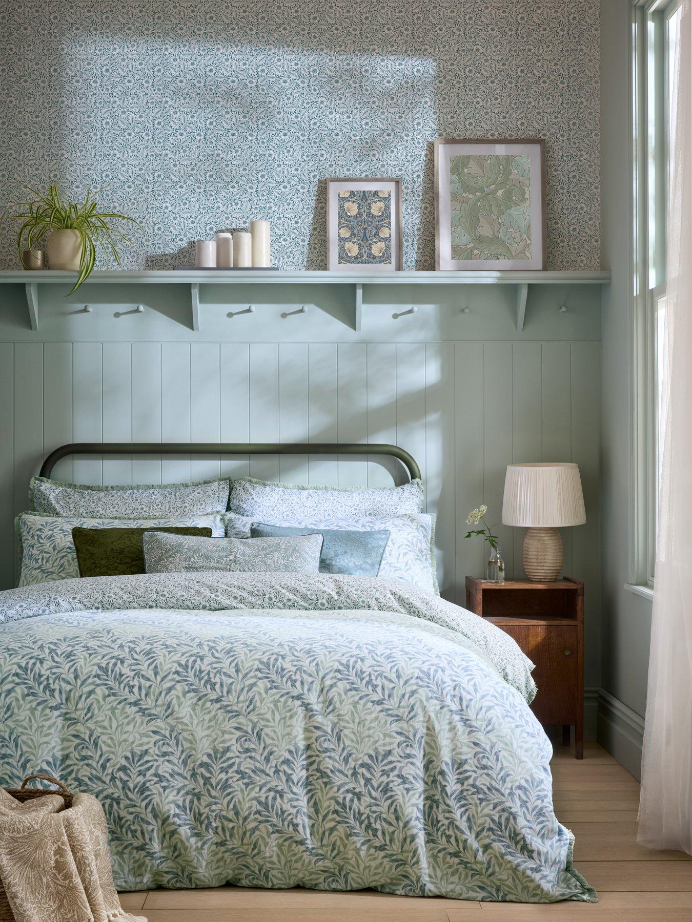 William Morris at Home Willow Bough 100% Cotton Quilt Set
