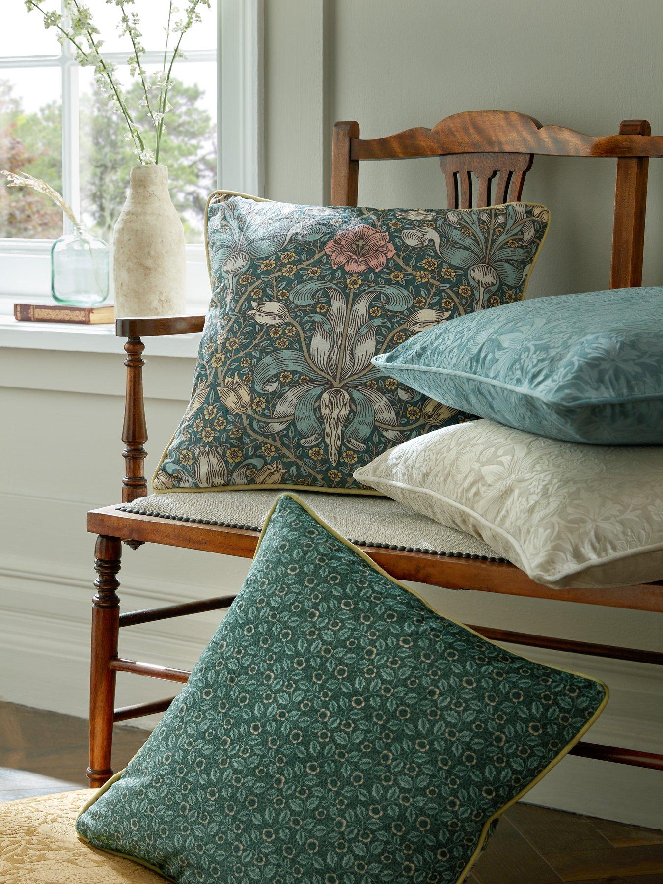 William Morris at Home SPRING THICKET Microfibre Filled Cushion 45cm x 45cm