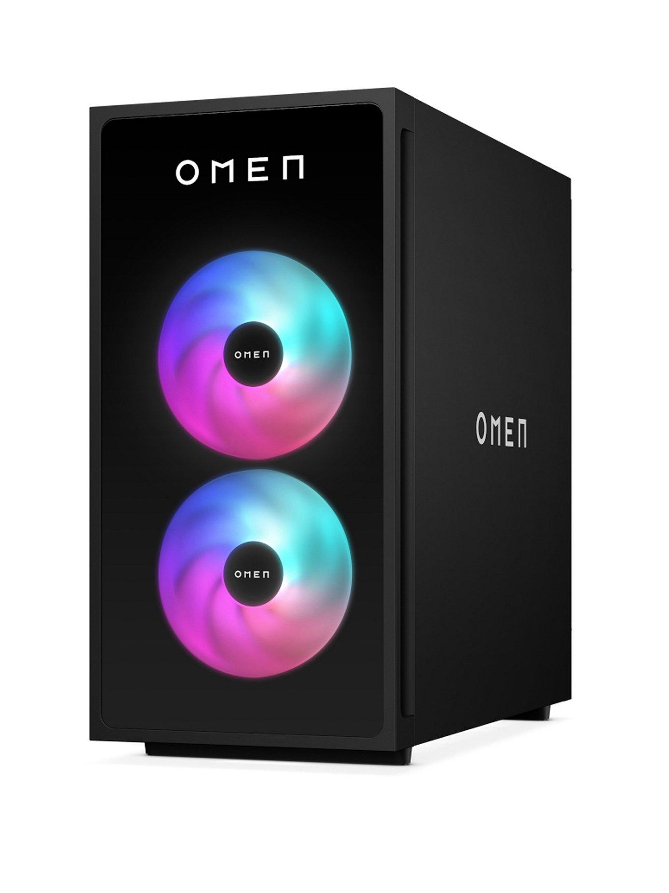 front image of hp-gt16-0027na-gaming-desktop-geforce-rtx-5060-ti-amd-ryzen-5-16gb-ram-1tb-black