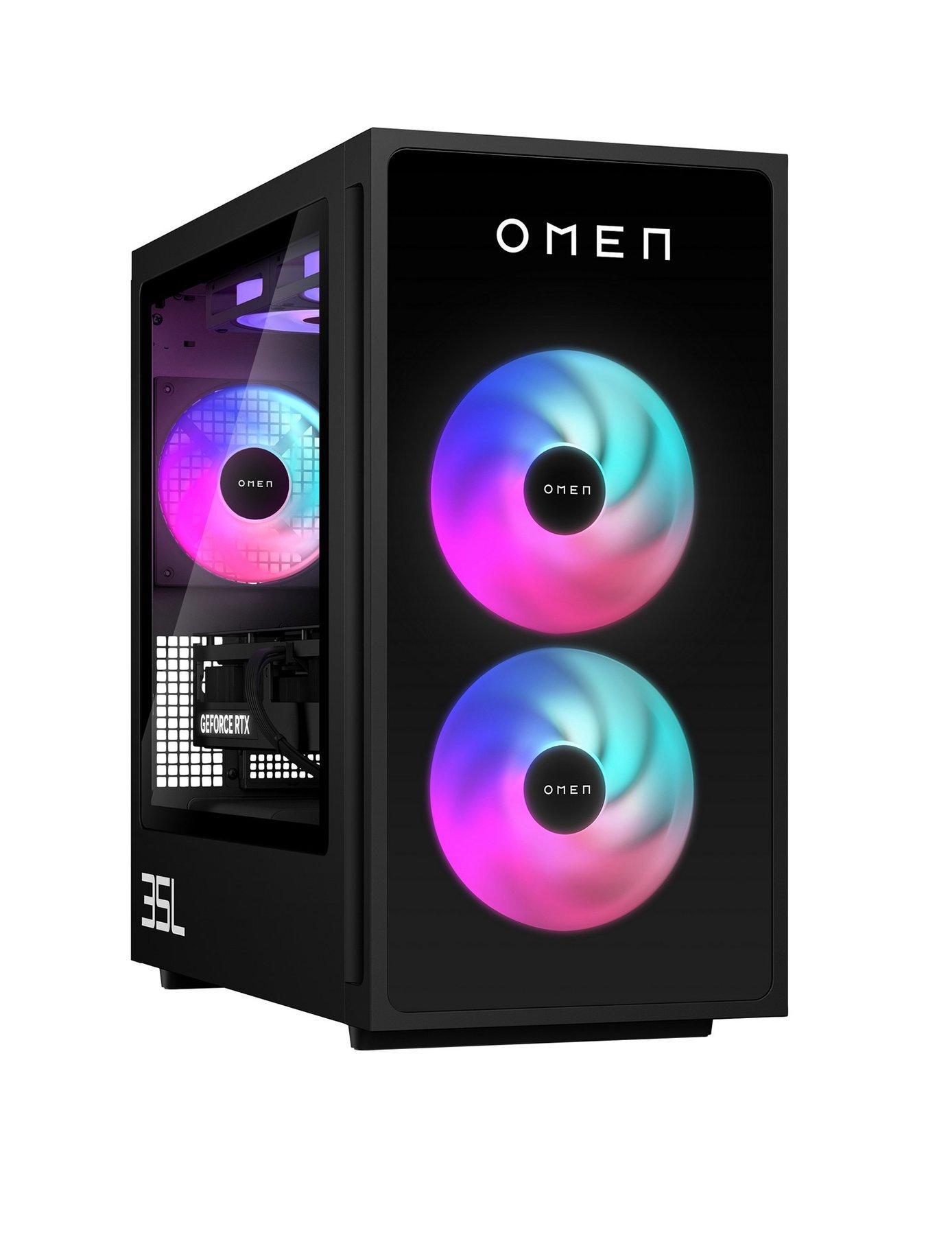 front image of hp-gt16-0028na-gaming-desktop-geforce-rtx-5060-ti-amd-ryzen-7-16gb-ram-1tb-black