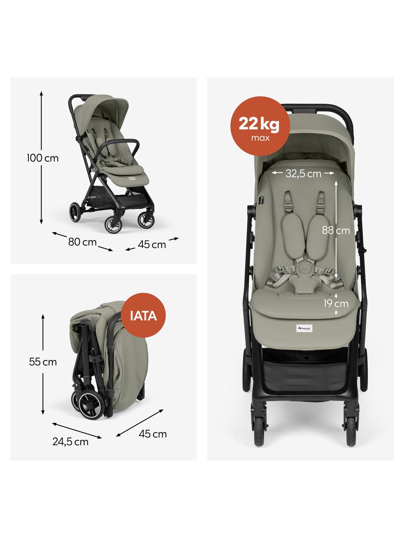  image of hauck-fly-n-care-stroller-sage-green