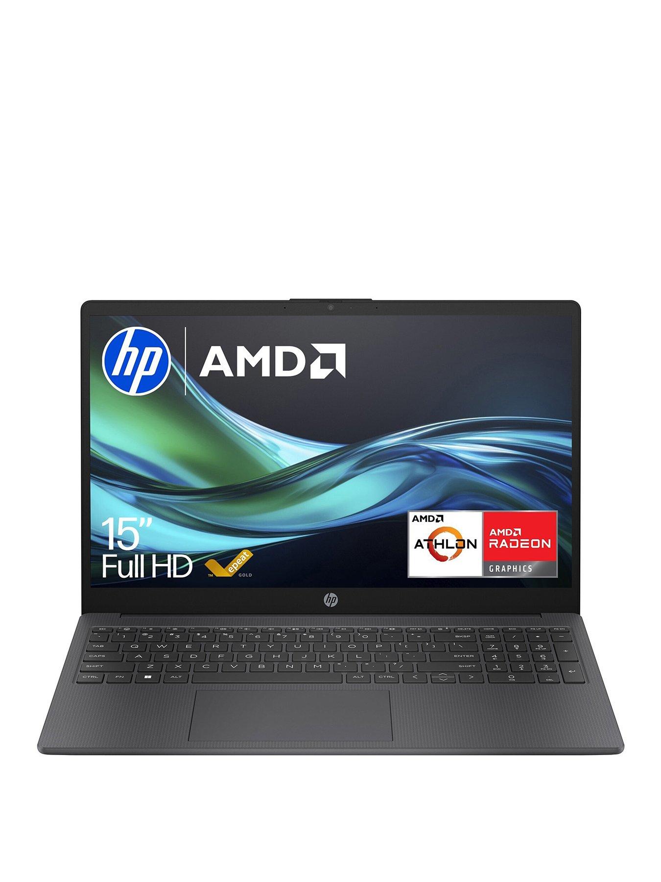 HP Laptop 15-fc0078na - 15.6in FHD, AMD Athlon Silver 7120U, 8GB RAM, 128GB SSD - Silver