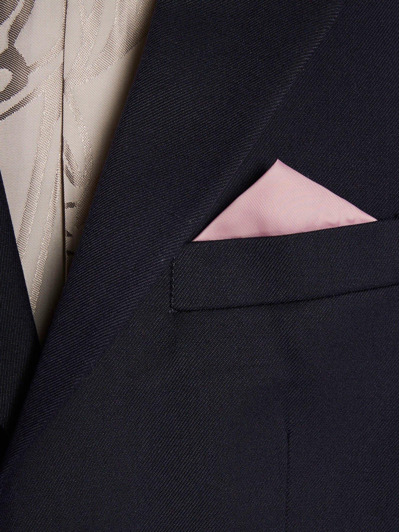 Image 4 of 4 of River Island Older Boys Tailored Suit Jacket - Navy