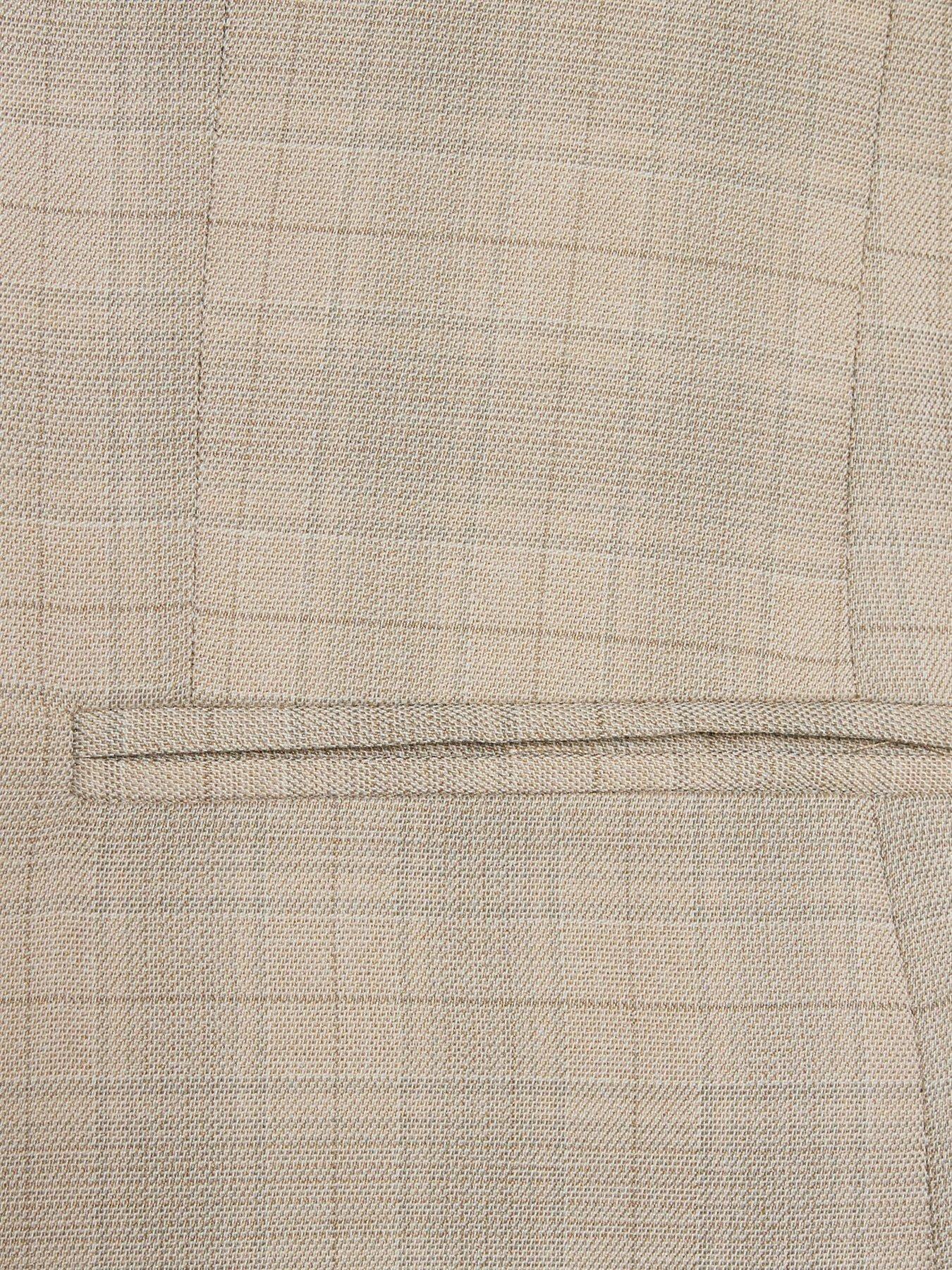 Image 4 of 6 of River Island Older Boys Tailored Suit Jacket - Beige