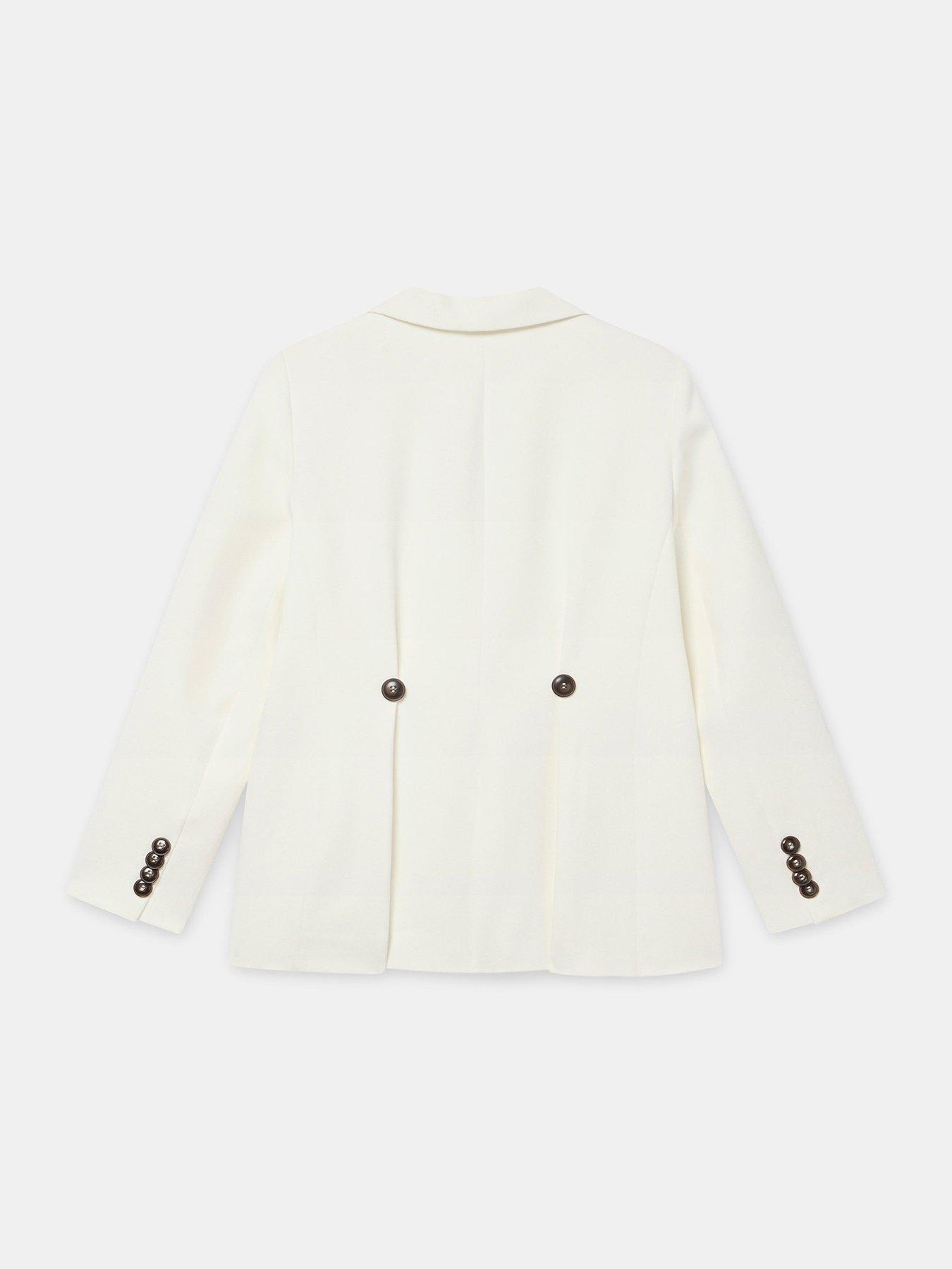 Image 6 of 6 of Mint Velvet Relaxed Double Breasted Blazer - Cream