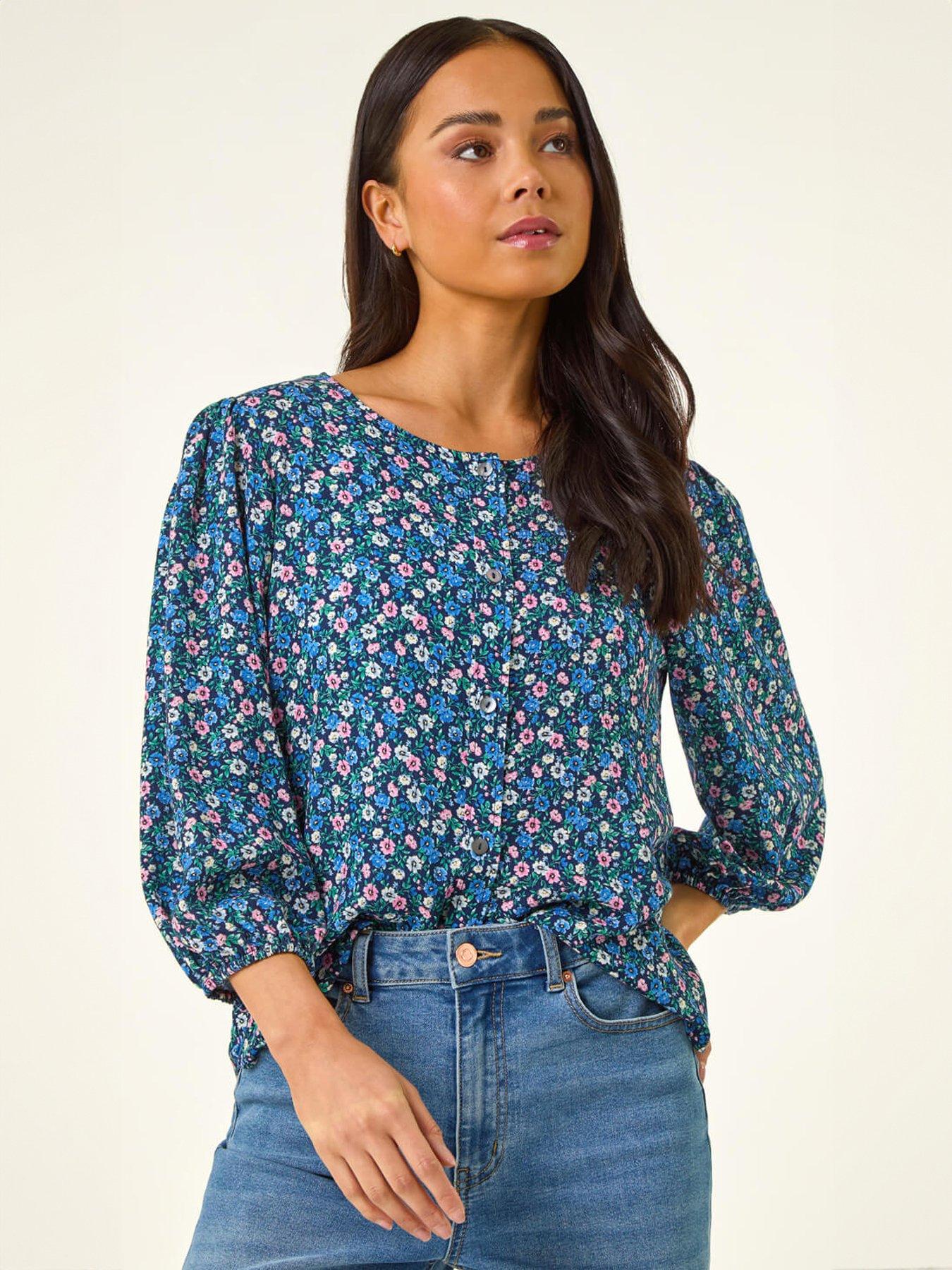 Roman Petite Ditsy Blouse
