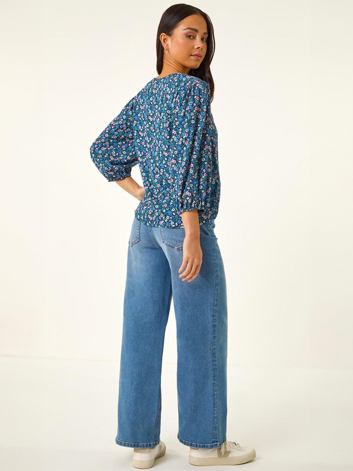  image of roman-petite-ditsy-blouse