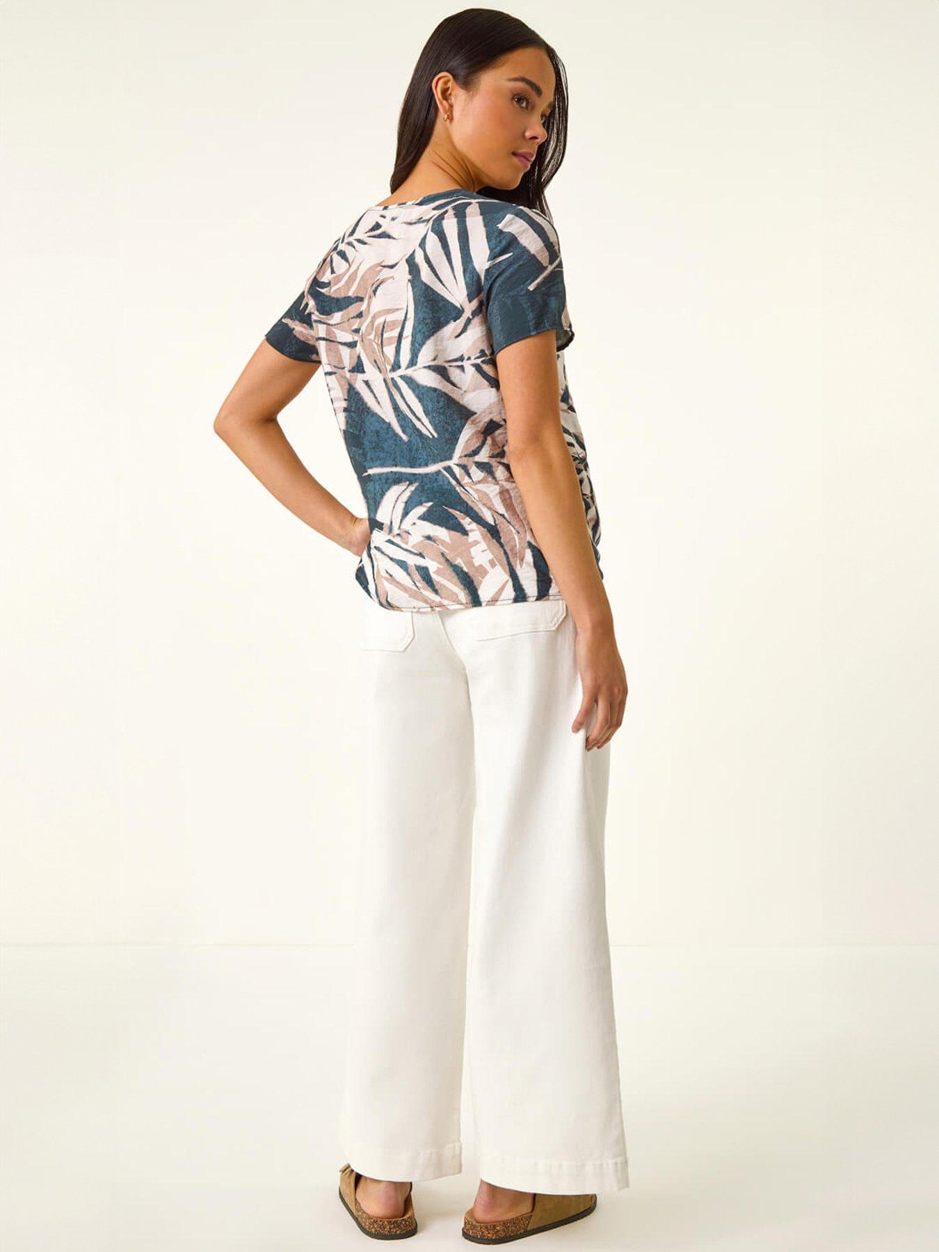 stillFront image of roman-petite-buttoned-tie-front-top