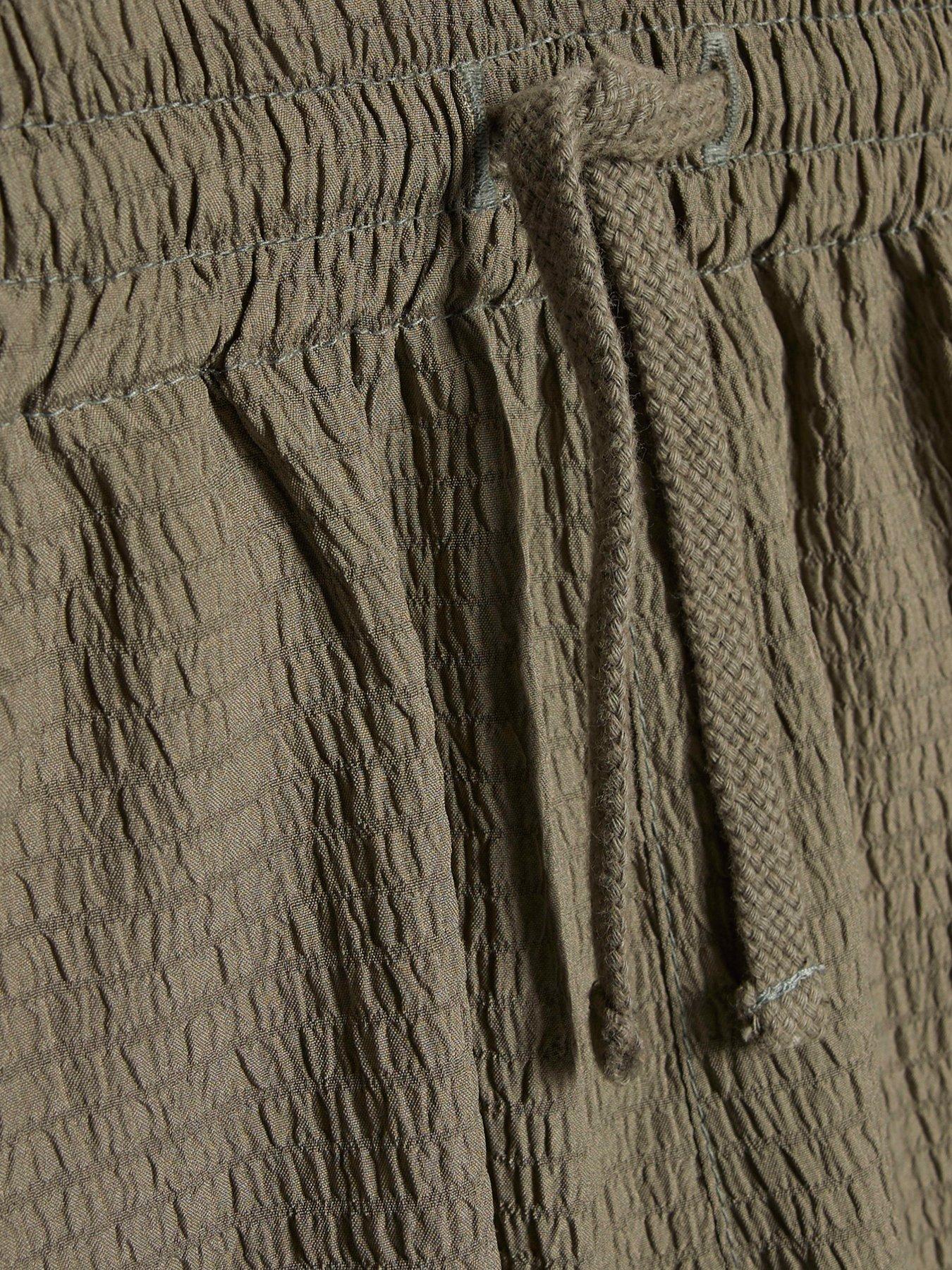 Image 5 of 5 of River Island Older Boys Textured Shirt Set - Dark Khaki