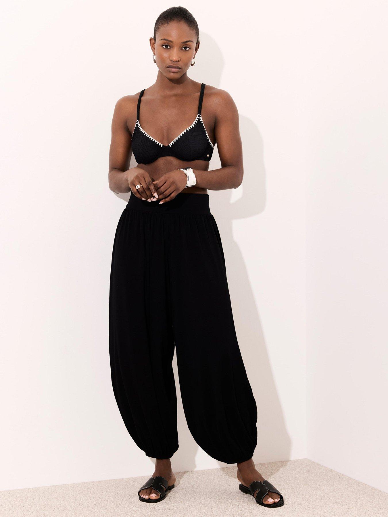 stillFront image of mint-velvet-balloon-trouser-black