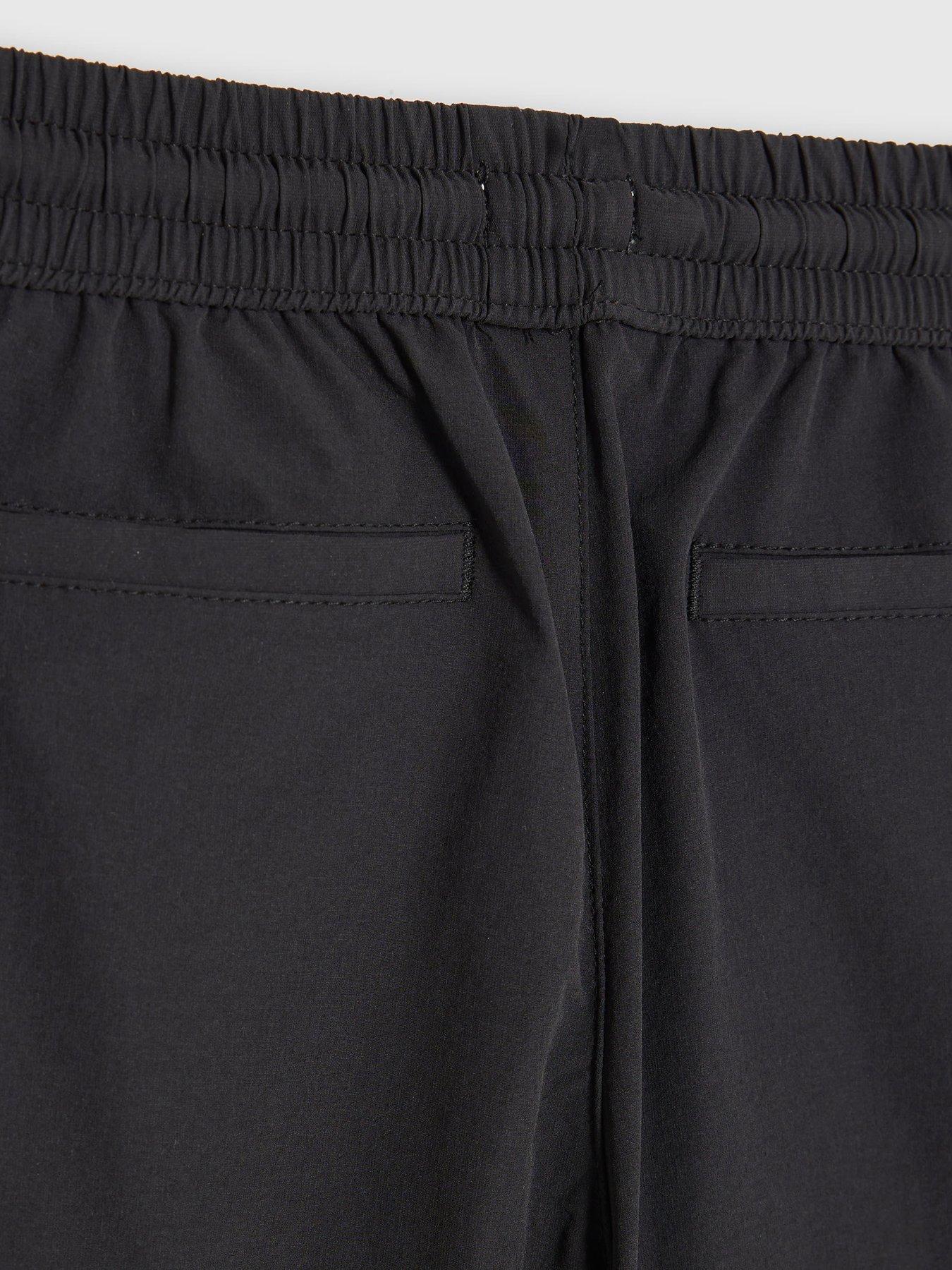 Image 3 of 4 of River Island Mini Boys Zip Cargo Trousers - Black