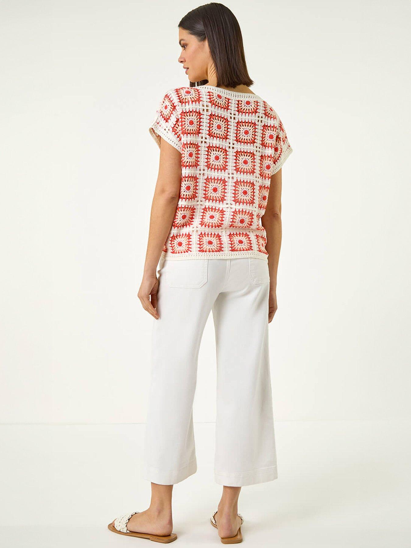 stillFront image of roman-crochet-knit-tee