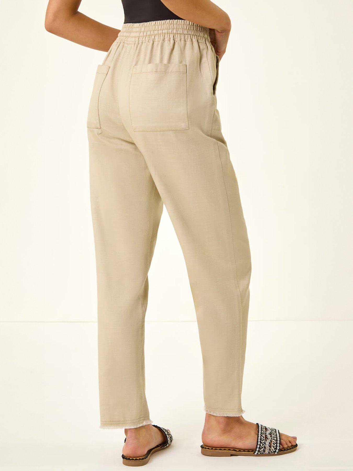stillFront image of roman-petite-elasticated-waist-trouser