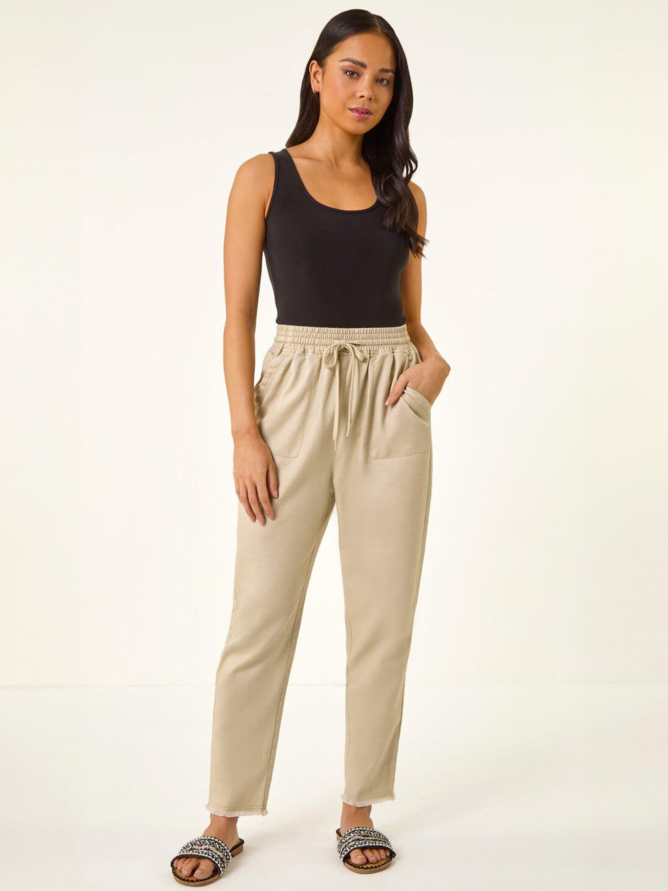  image of roman-petite-elasticated-waist-trouser