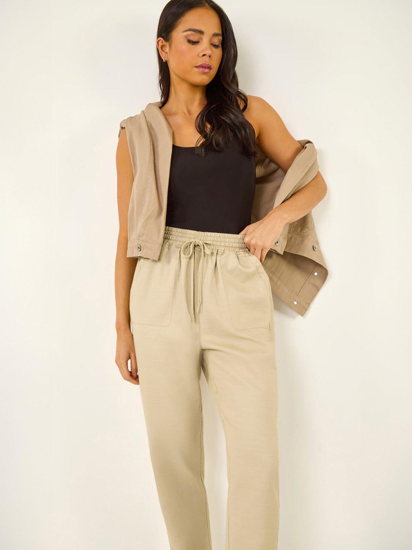  image of roman-petite-elasticated-waist-trouser