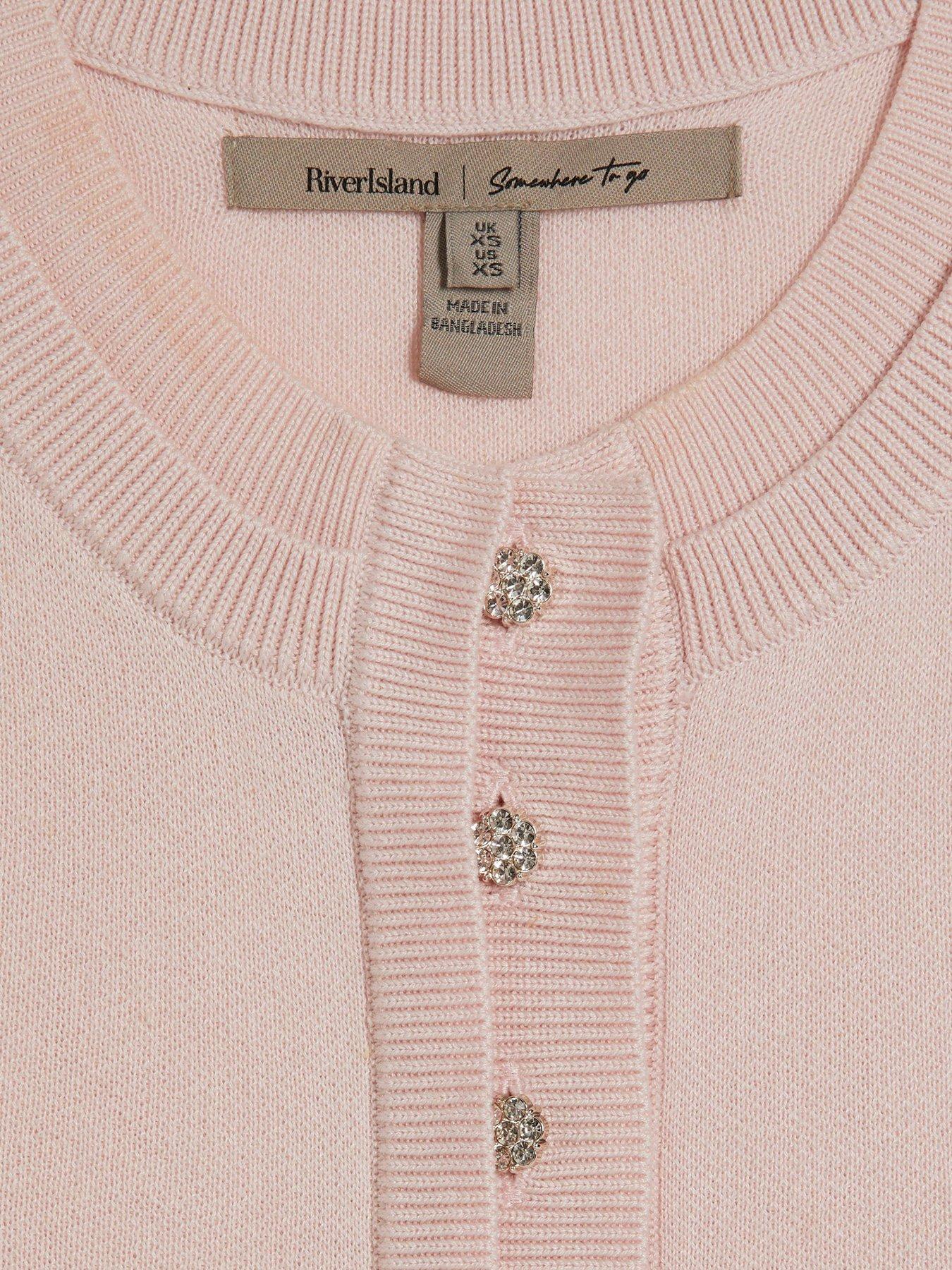 Image 6 of 6 of River Island Double Layer Linen Vest - Pink
