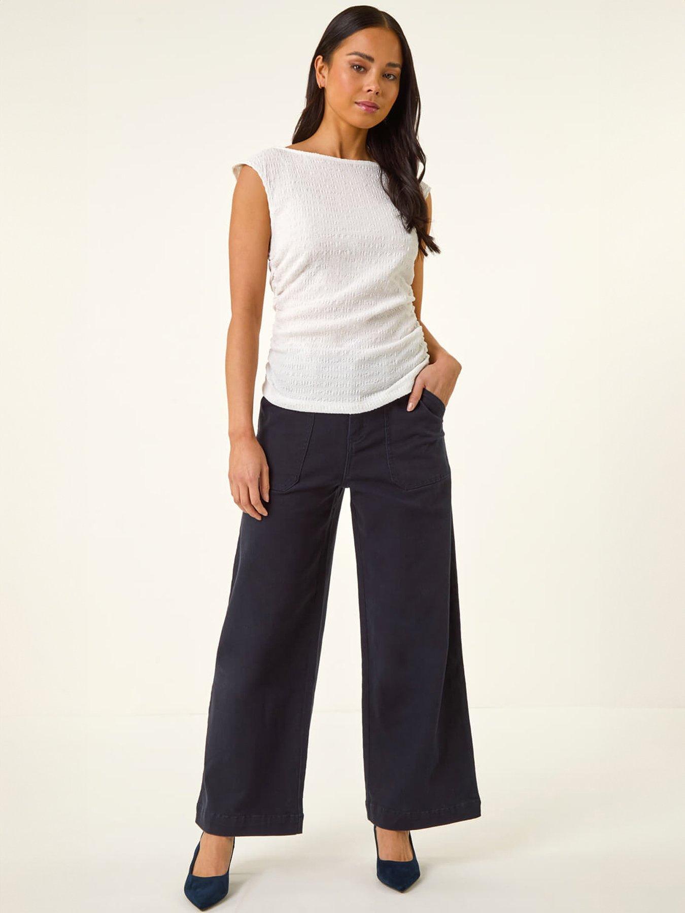 Image 3 of 5 of Roman Petite Textured Stretch Top