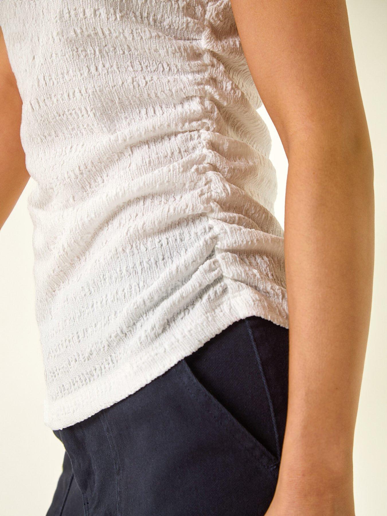 Image 5 of 5 of Roman Petite Textured Stretch Top