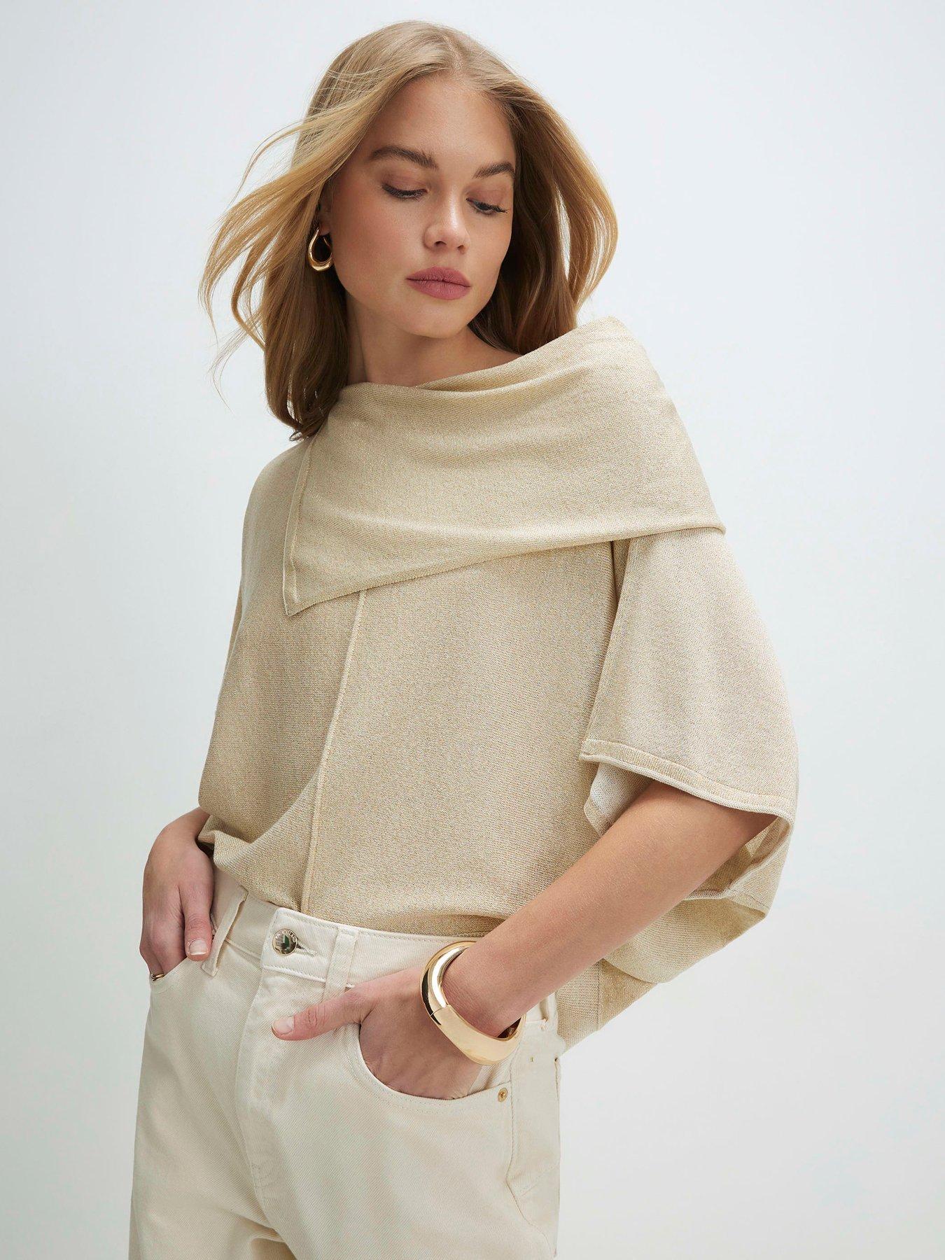 River Island Cape Jumper - Gold