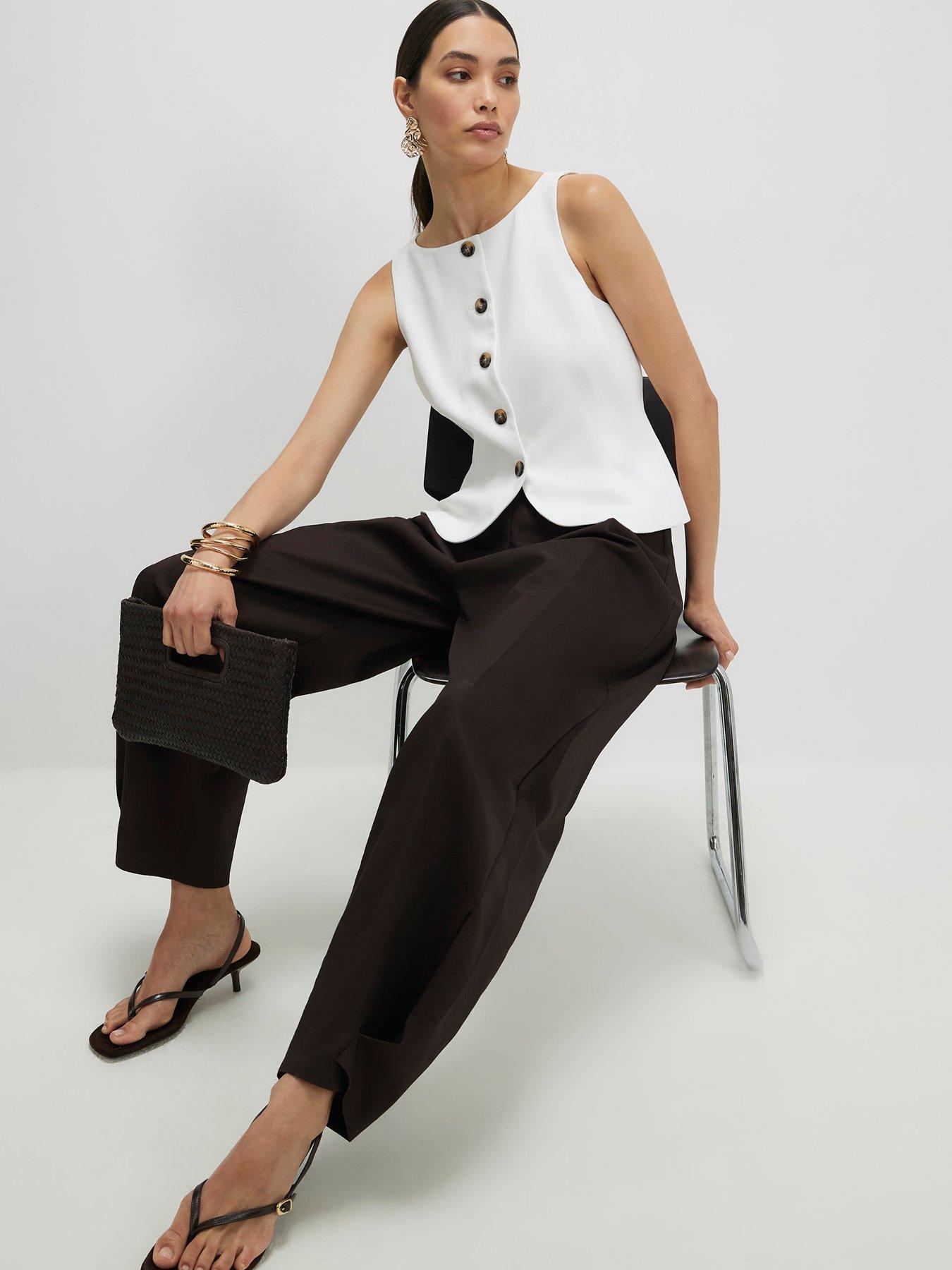 Image 4 of 4 of River Island Easy Epp Waistcoat - White