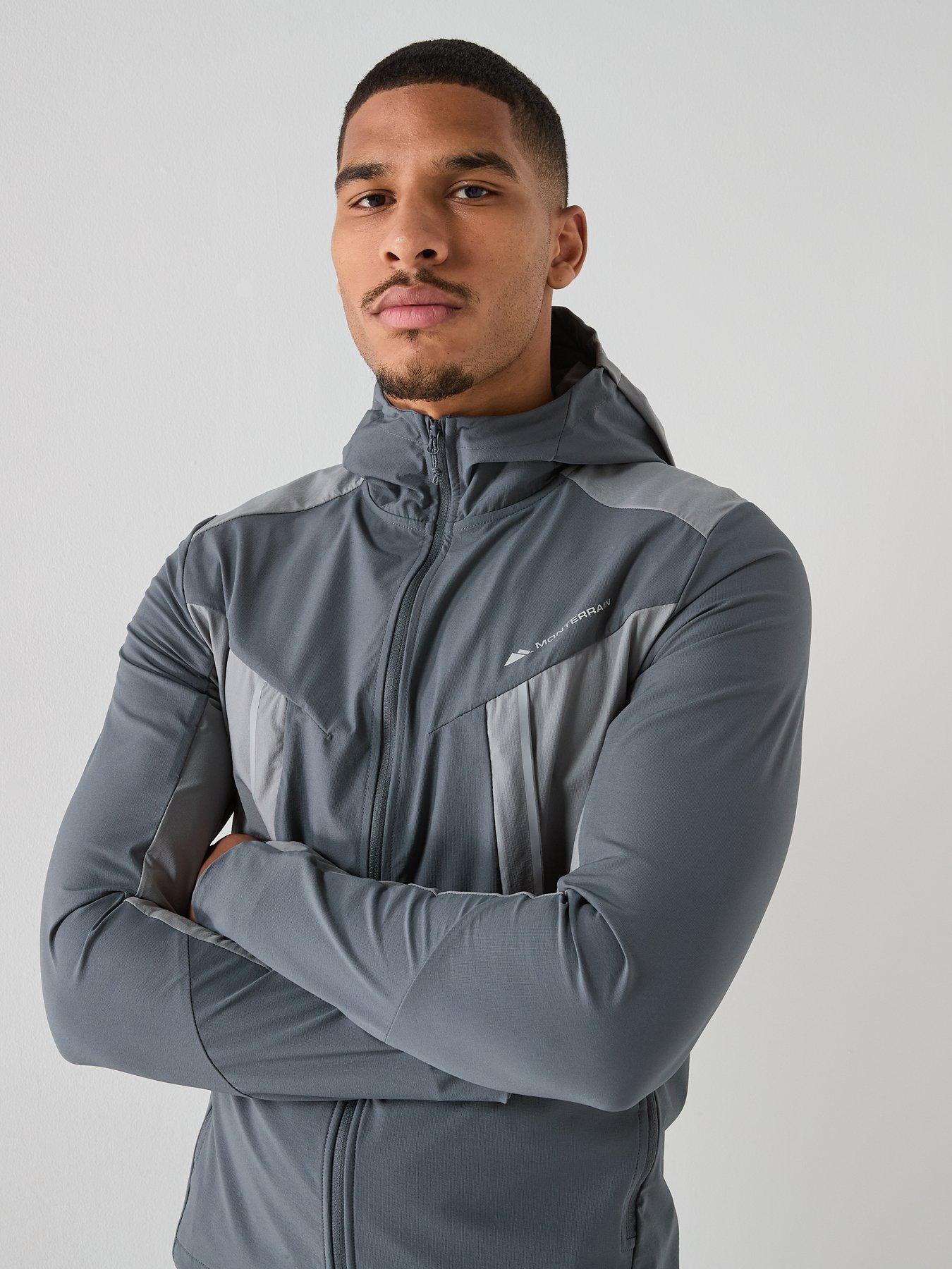 Monterrain Mens Dynamic 2.0 Woven Hoodie - Grey